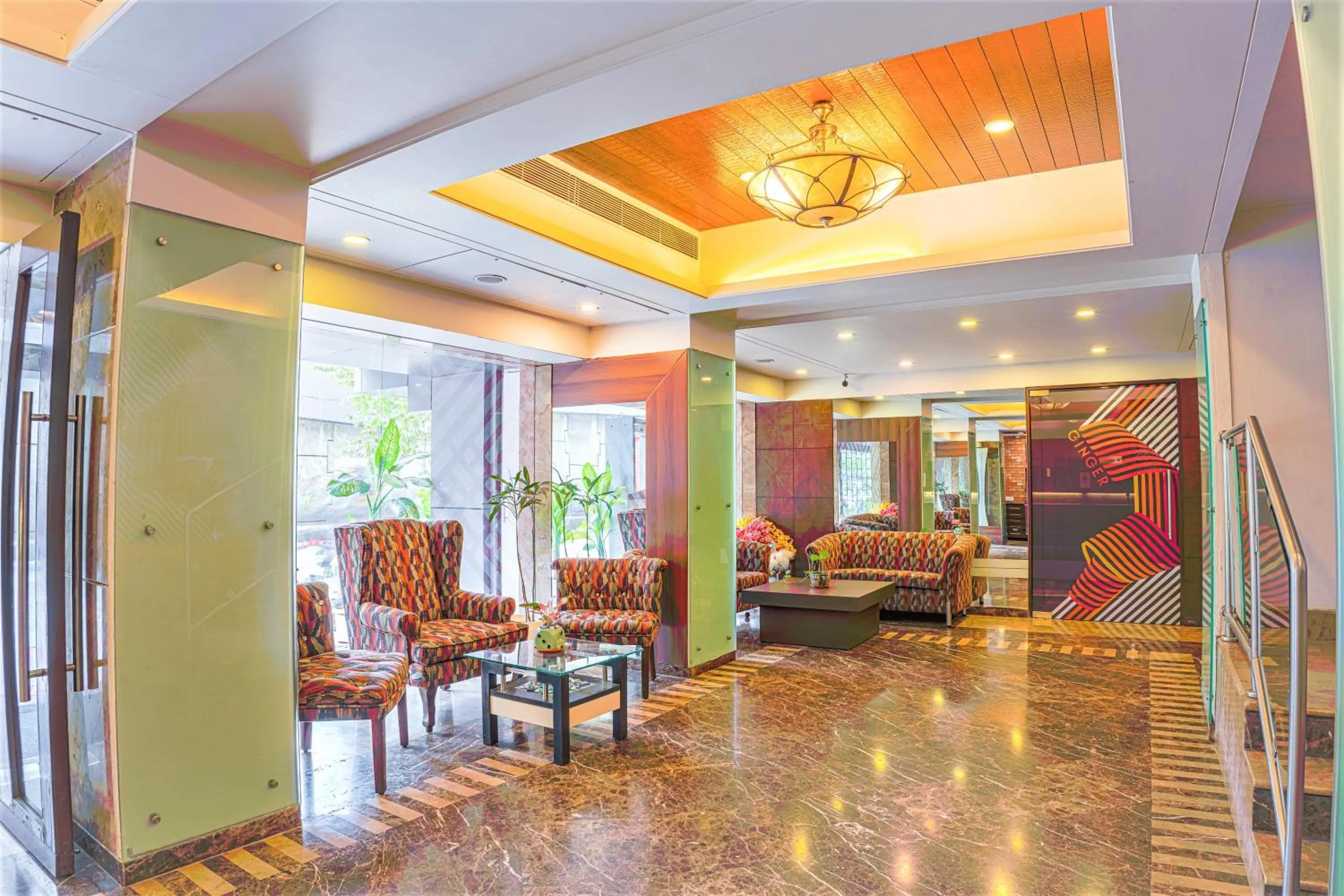 Seating area in Ginger Thane