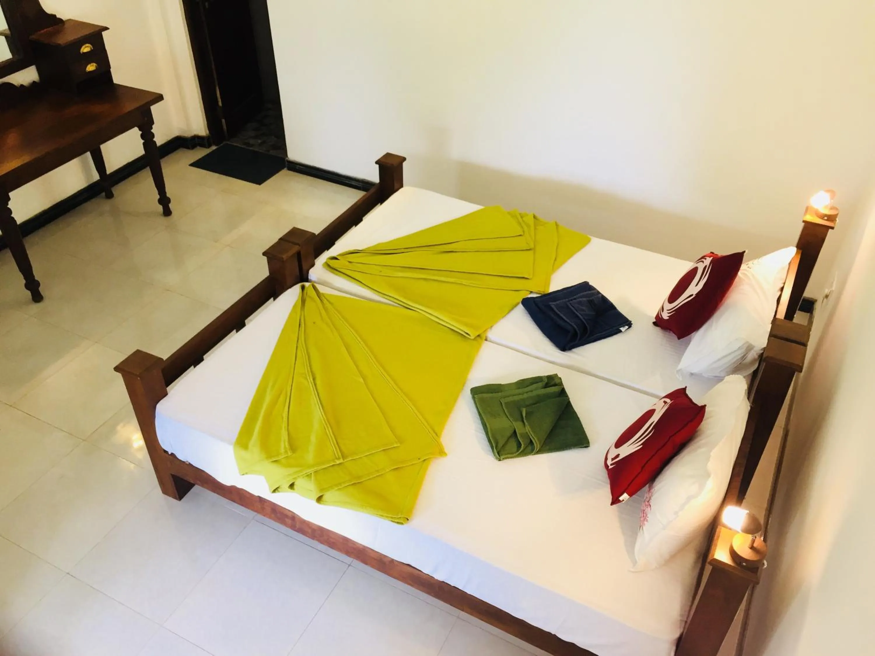 Bed in Saman Resort Yala