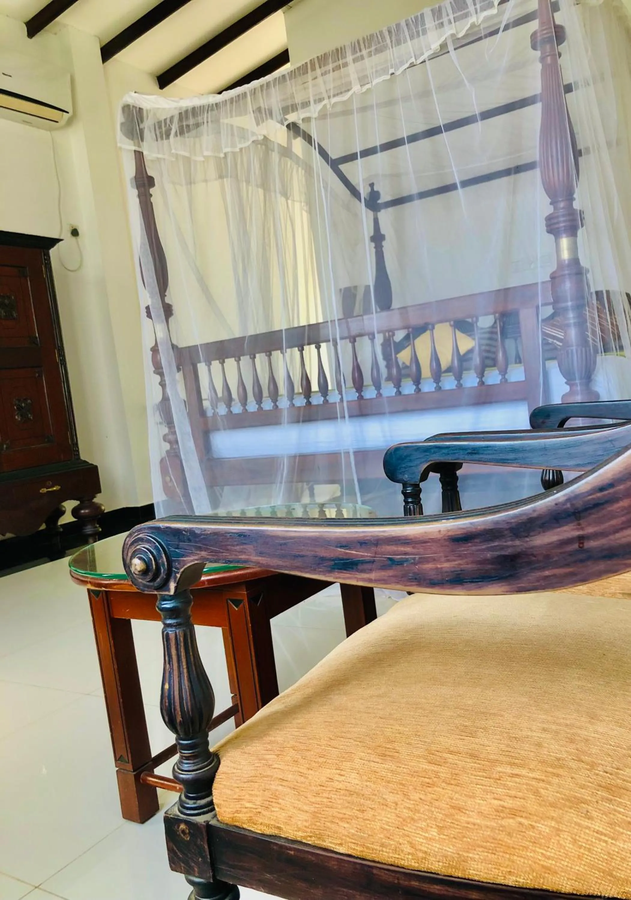 Bed in Saman Resort Yala