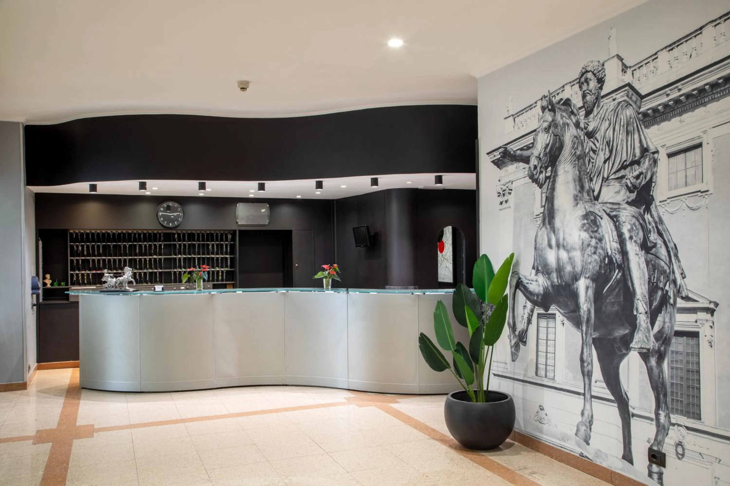 Lobby or reception in Hotel Marc'Aurelio