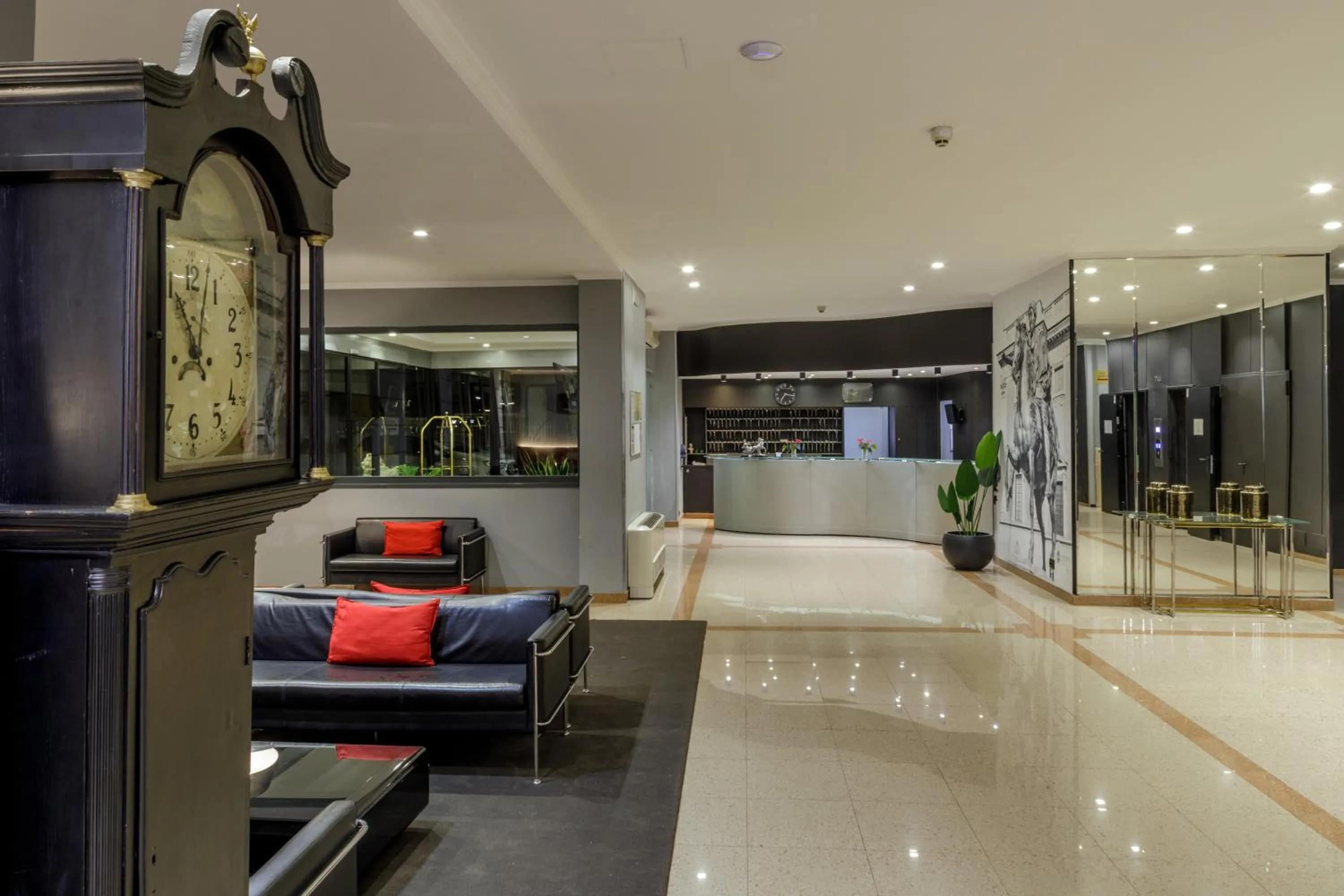 Lobby or reception in Hotel Marc'Aurelio