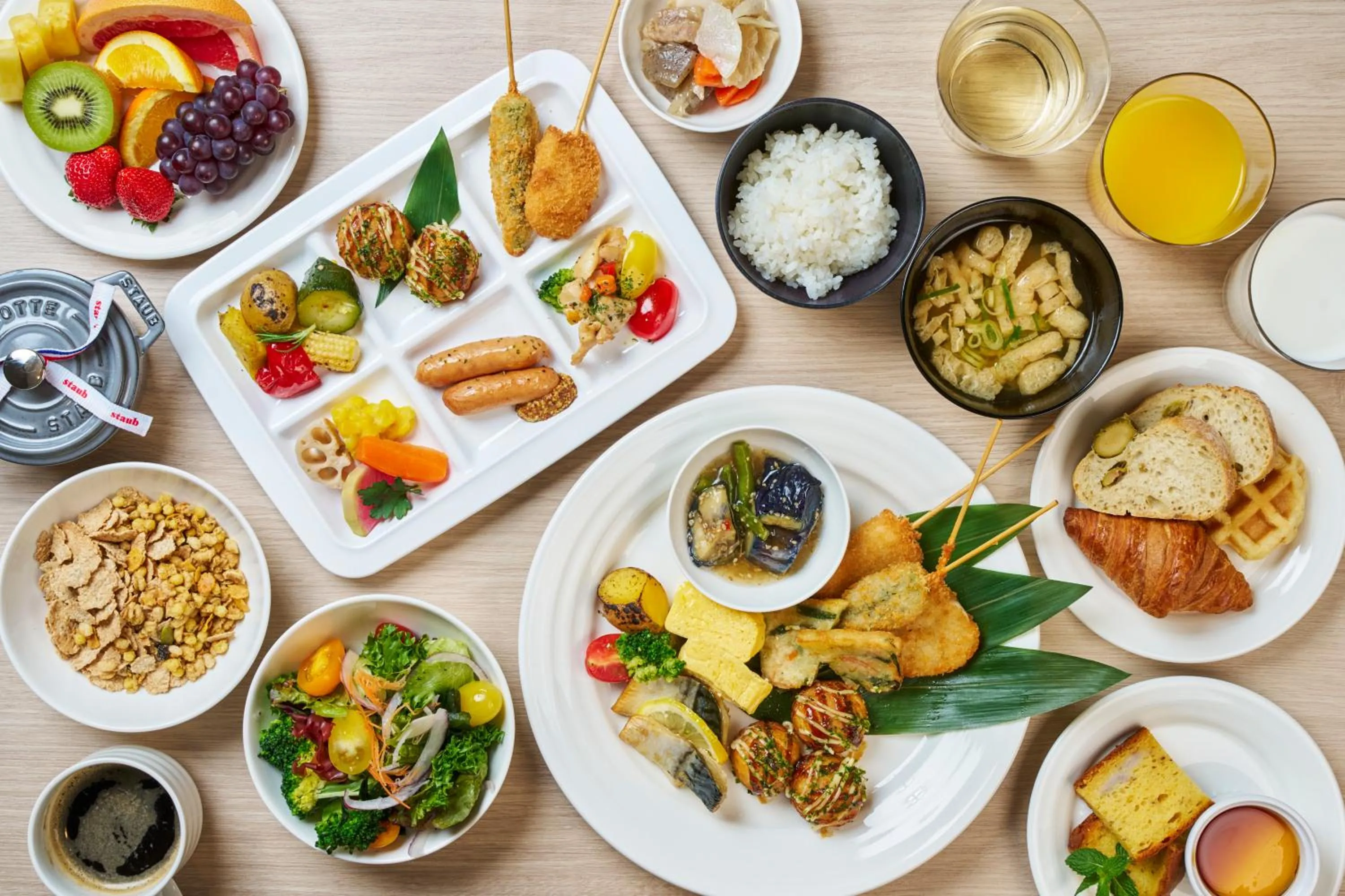 Buffet breakfast in KOKO HOTEL Osaka Namba Sennichimae