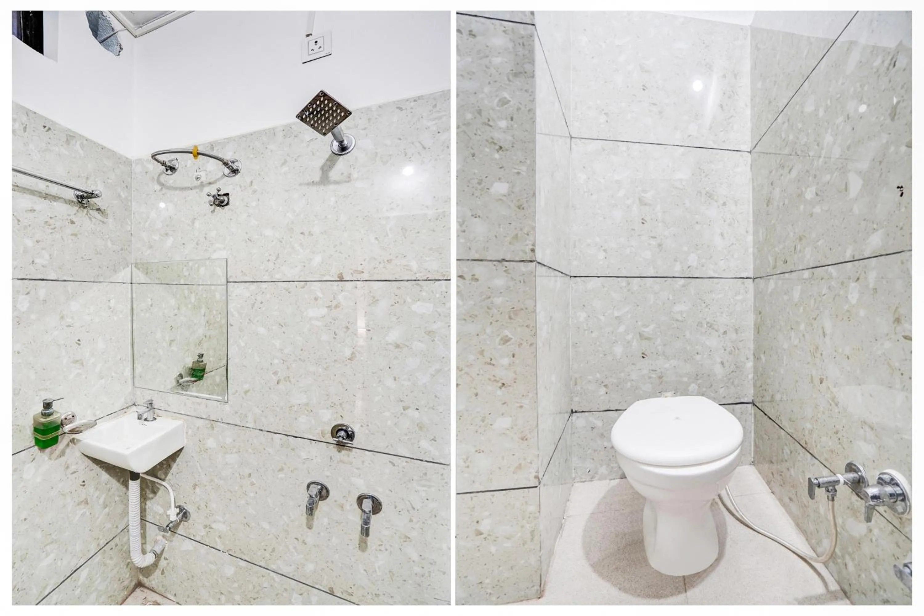 Bathroom in Hotel O Convention Centre Indore Formerly Madhur Shree