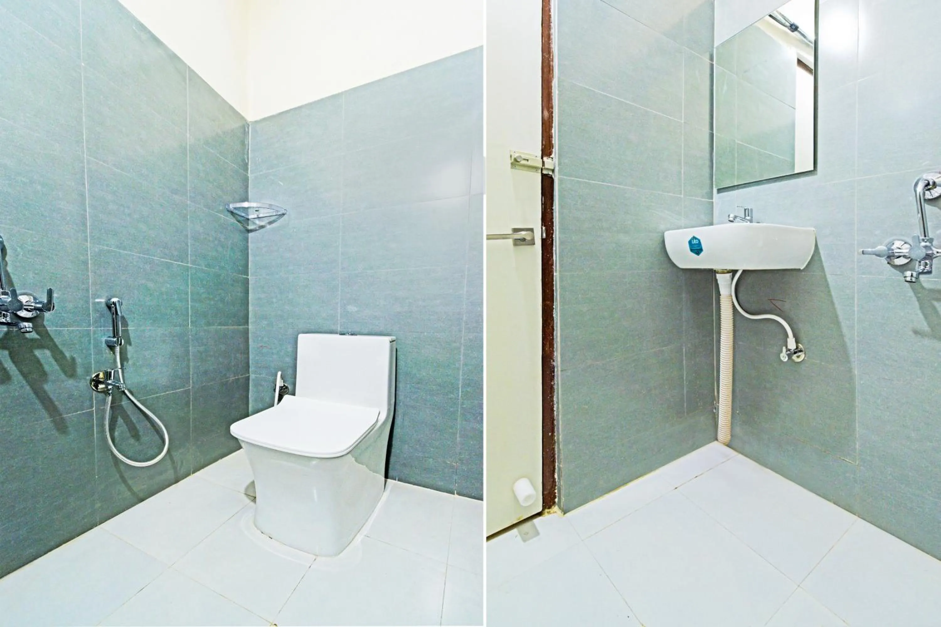 Bathroom in Super Collection O Sanath Nagar Near Railway Station