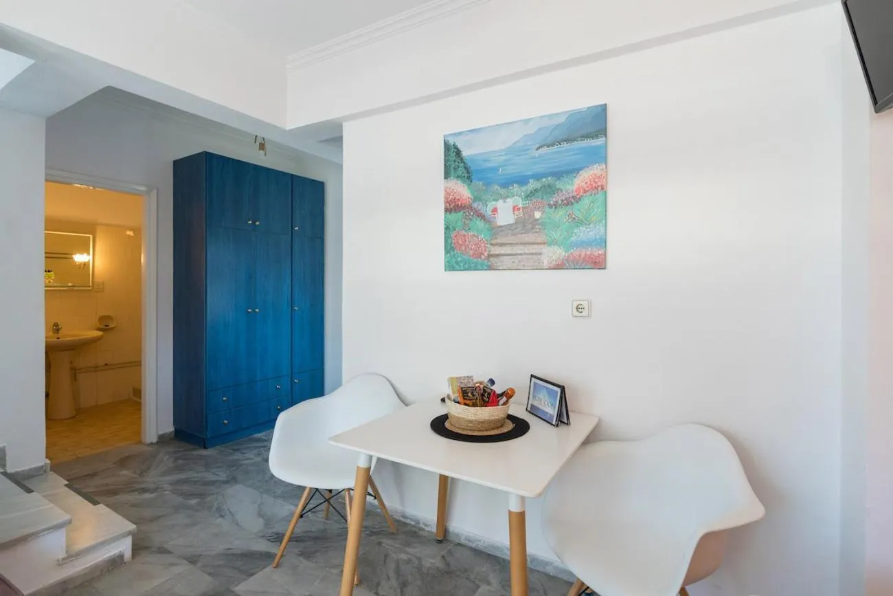 Seating area in Poseidon Apartments