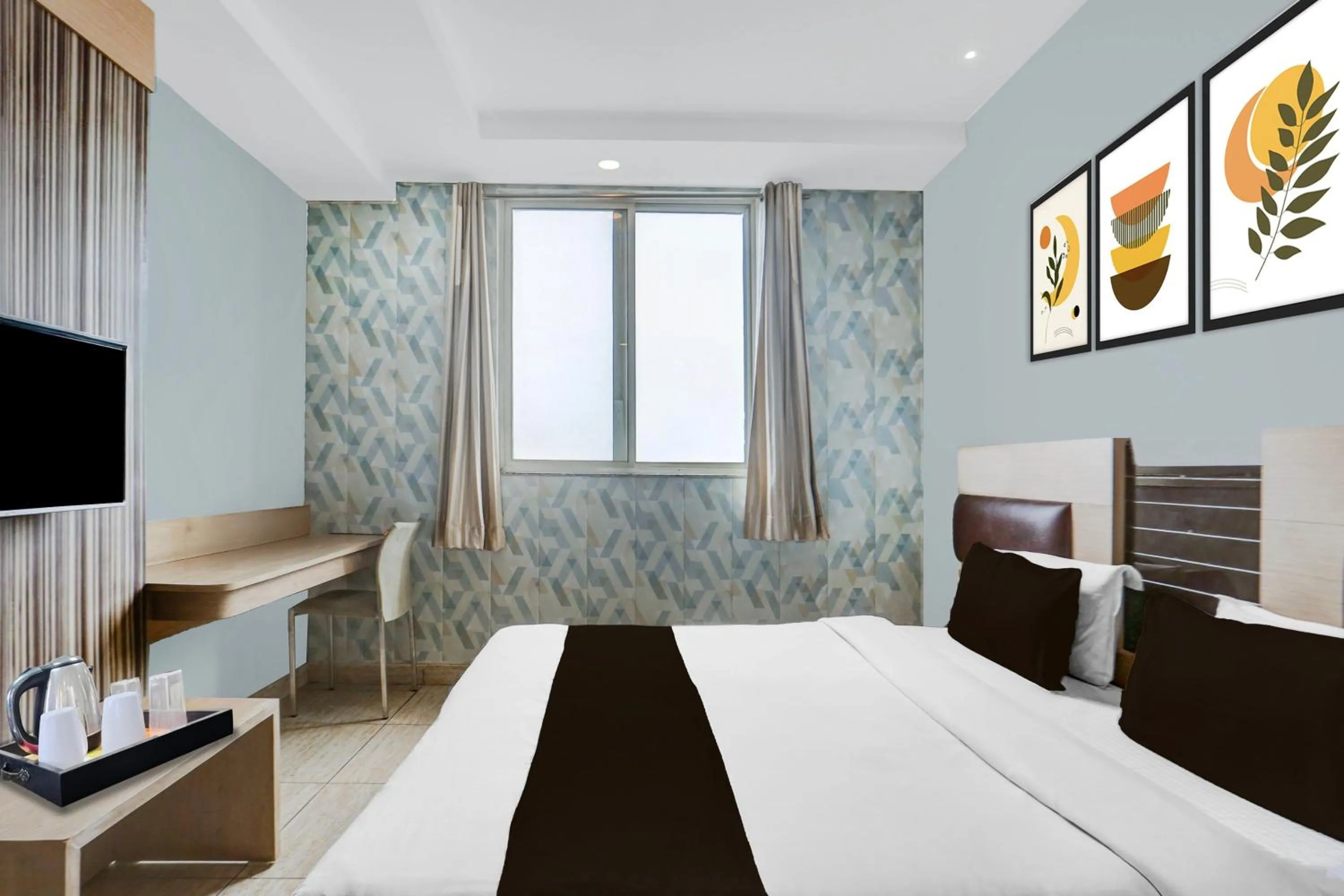 Bedroom, Bed in Hotel O Haldwani Near Bus Stand