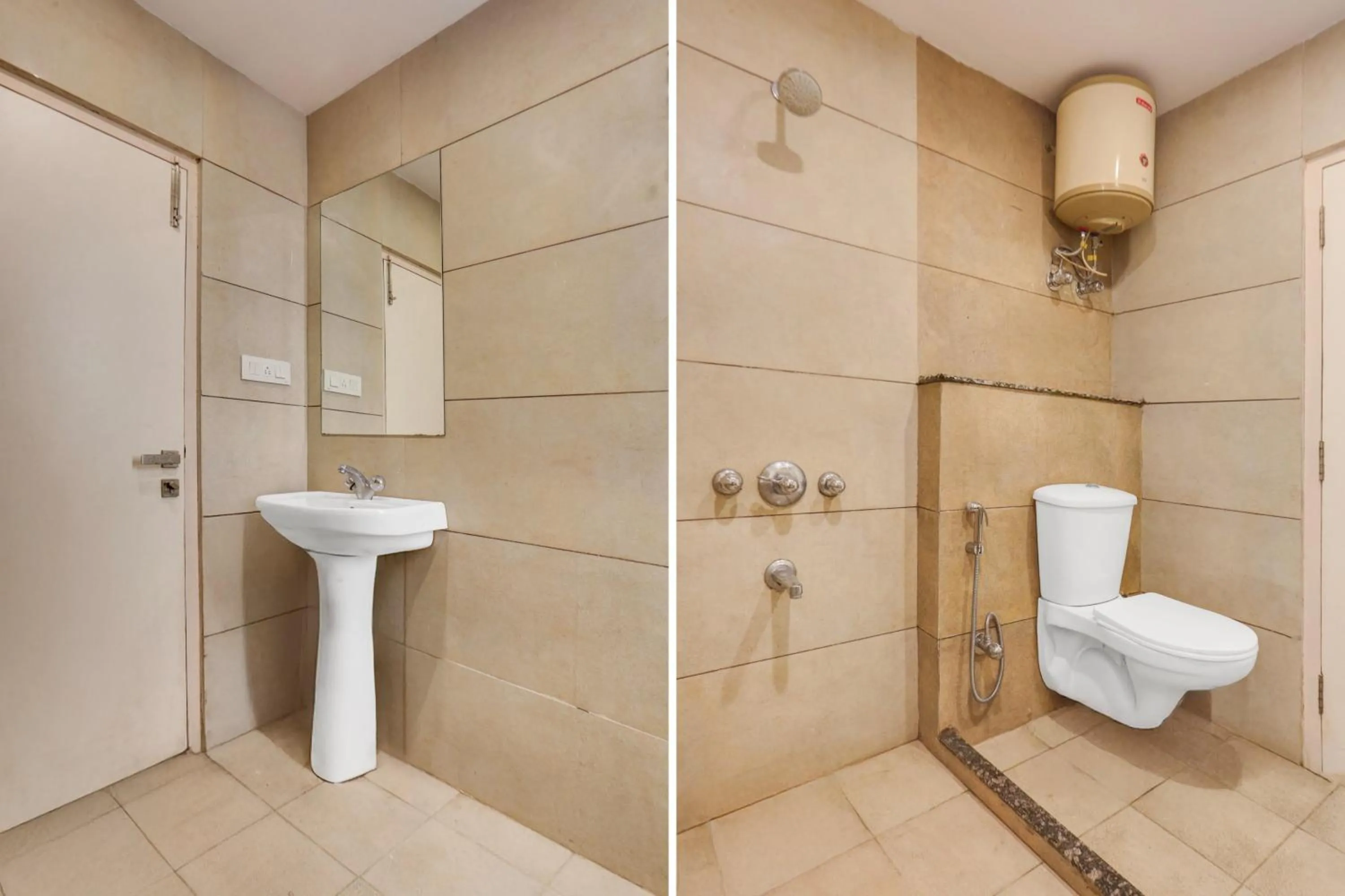 Bathroom in Hotel O Haldwani Near Bus Stand