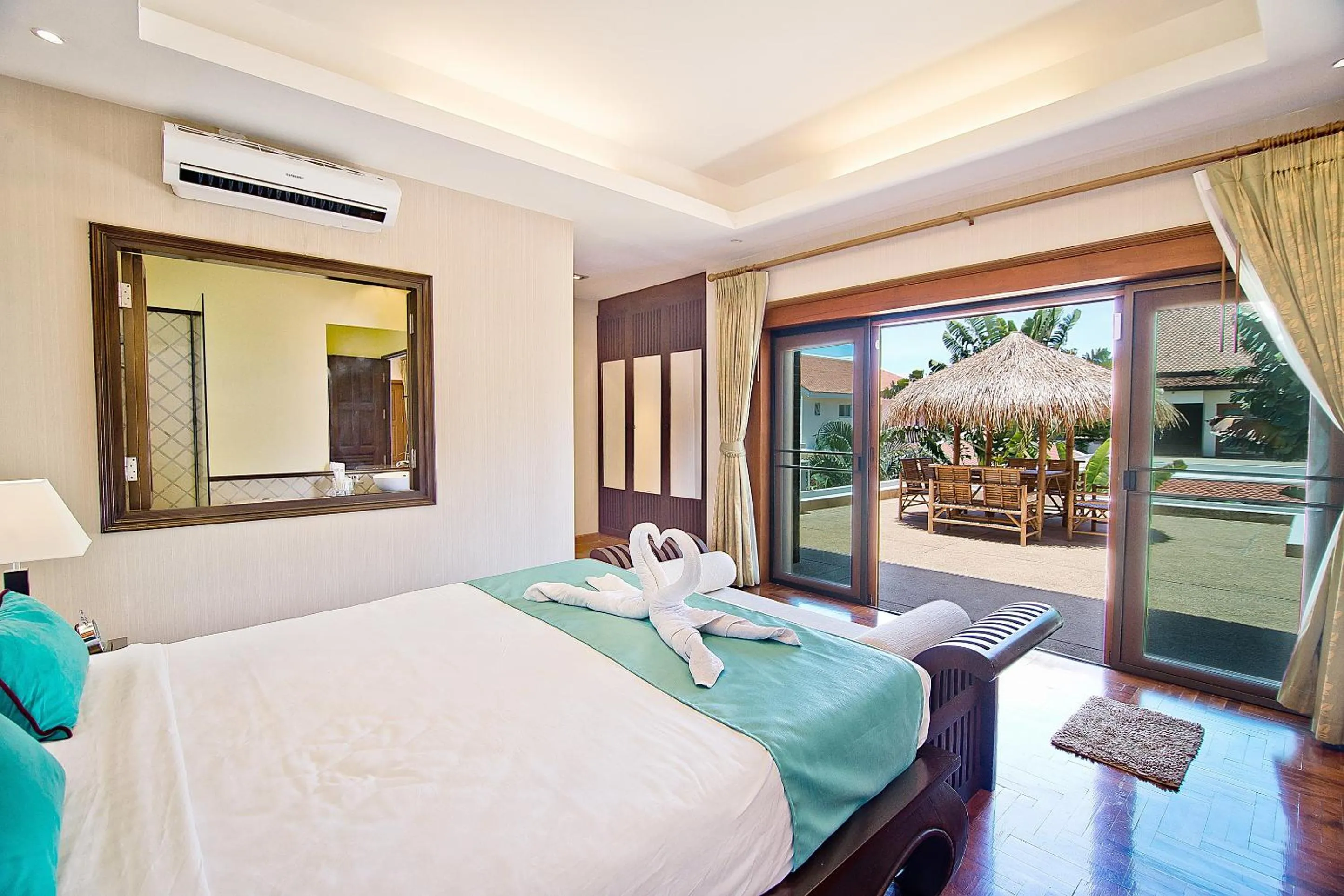 Balcony/Terrace, Bed in Tropicana Pool Villa