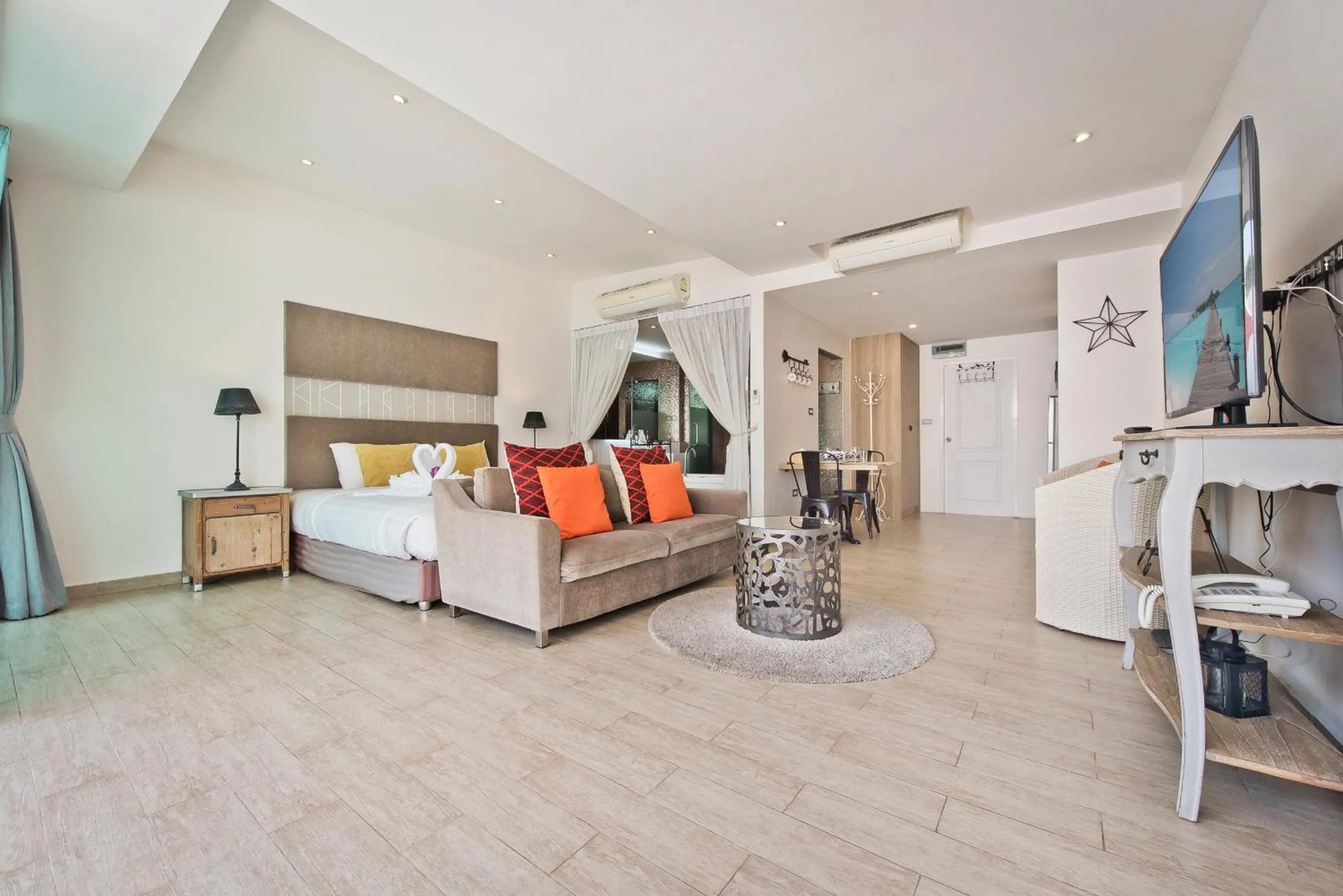 Living room, Bed in Tropicana Pool Villa