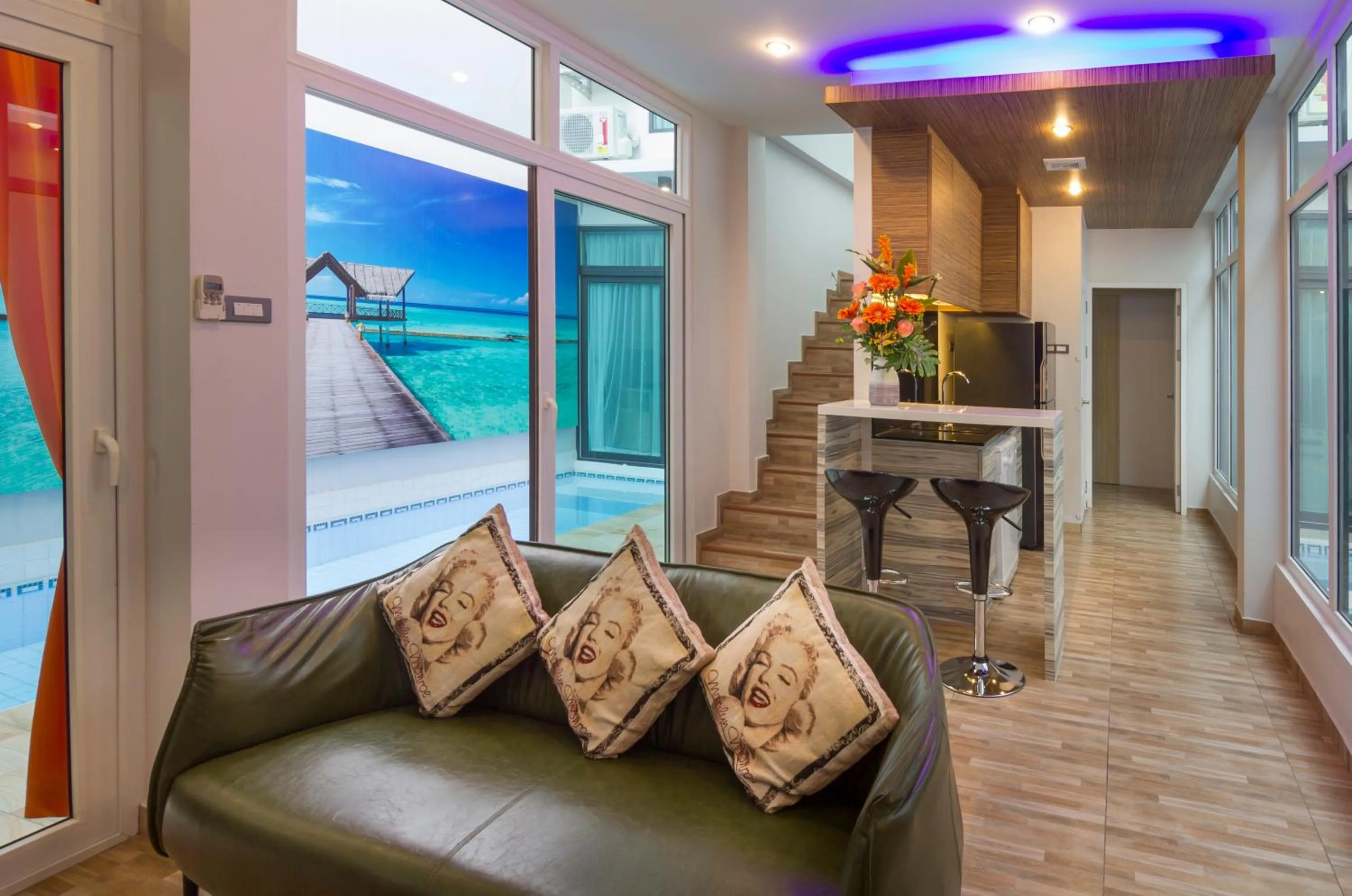 Living room in Tropicana Pool Villa