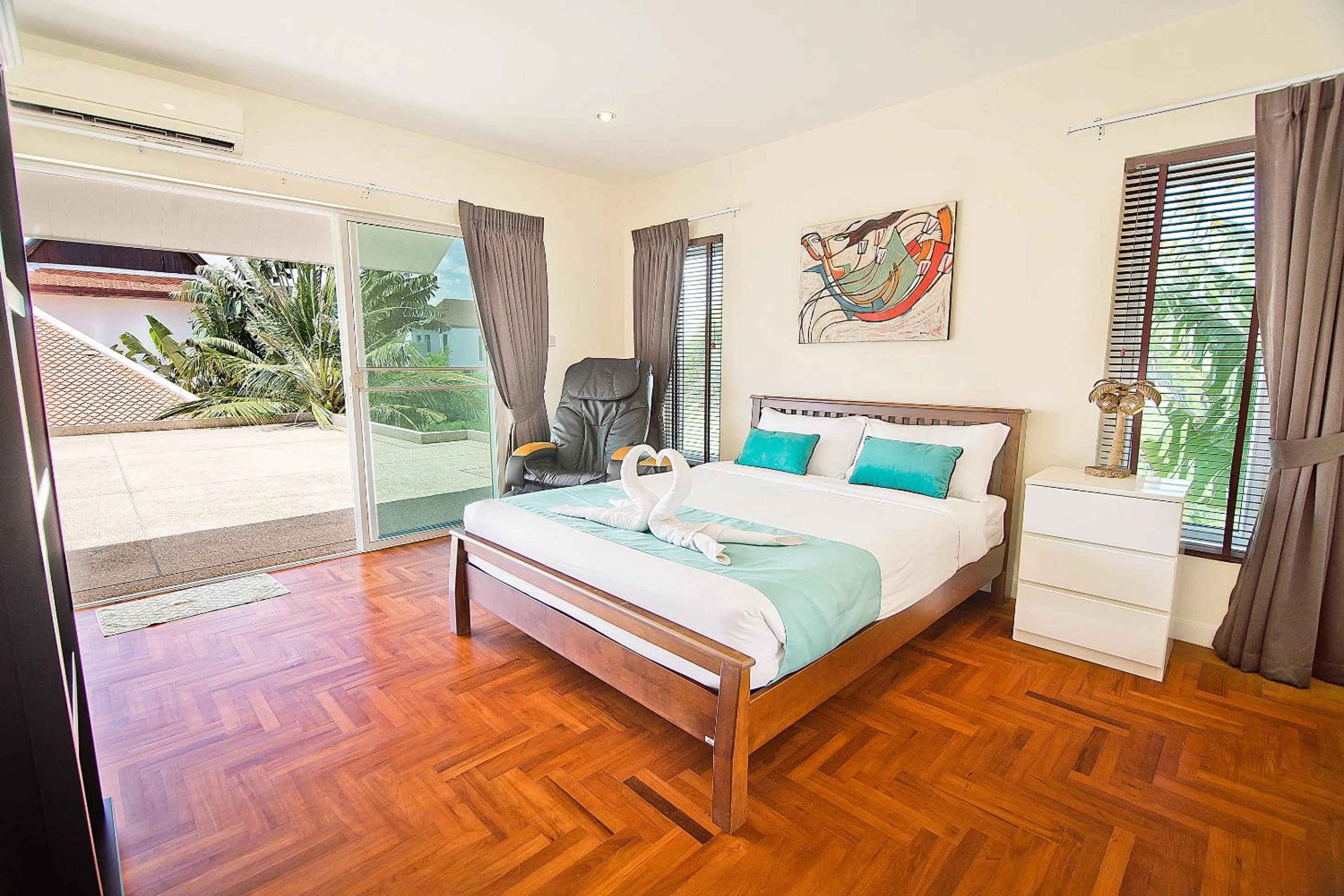 Balcony/Terrace, Bed in Tropicana Pool Villa