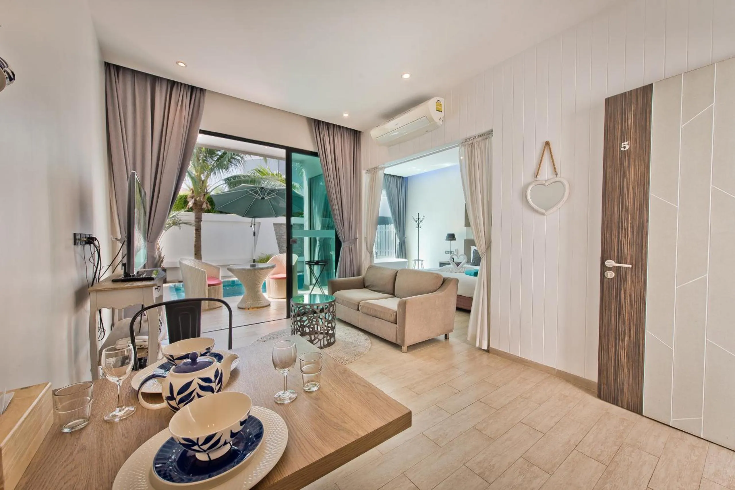 Living room in Tropicana Pool Villa