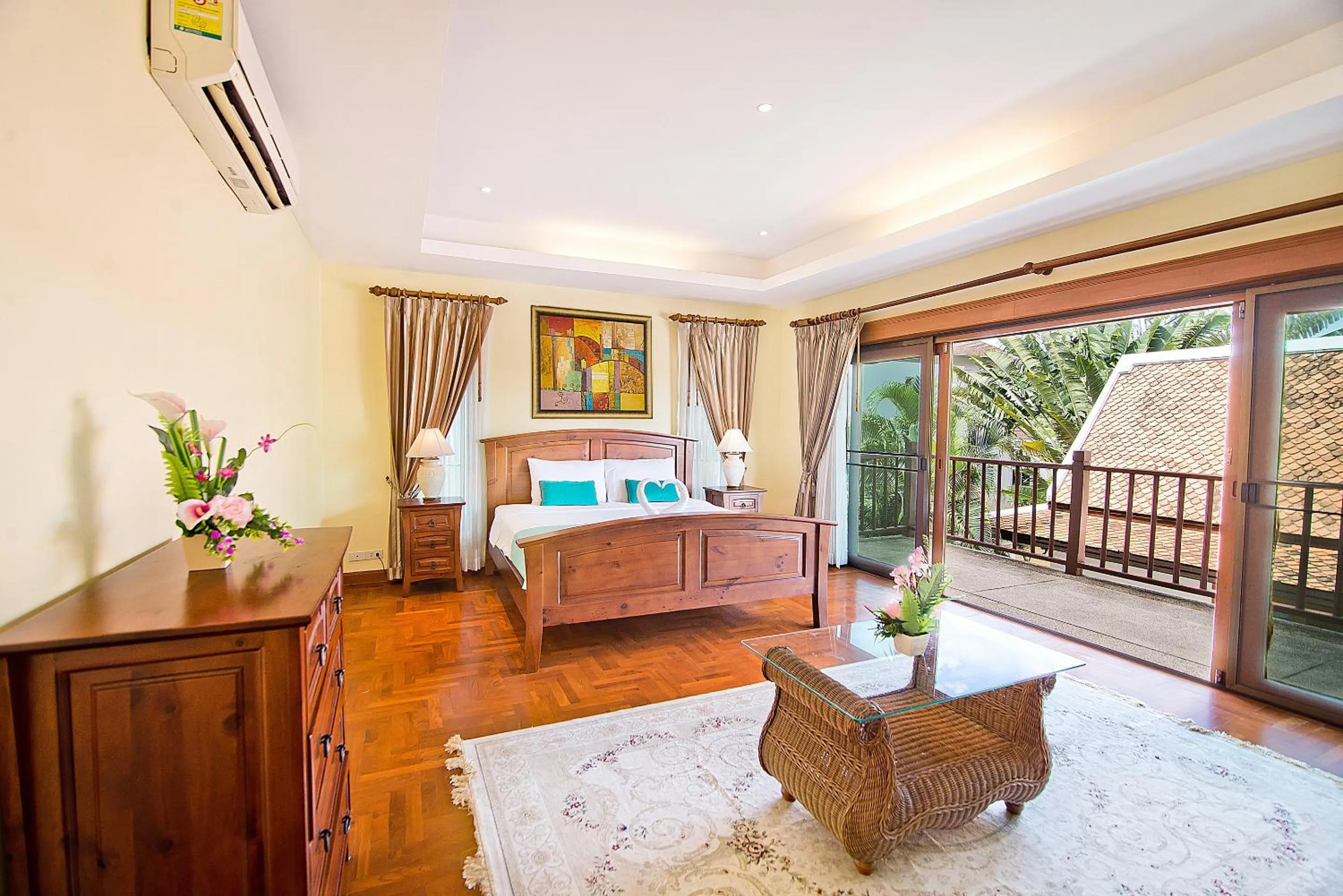 Bedroom in Tropicana Pool Villa