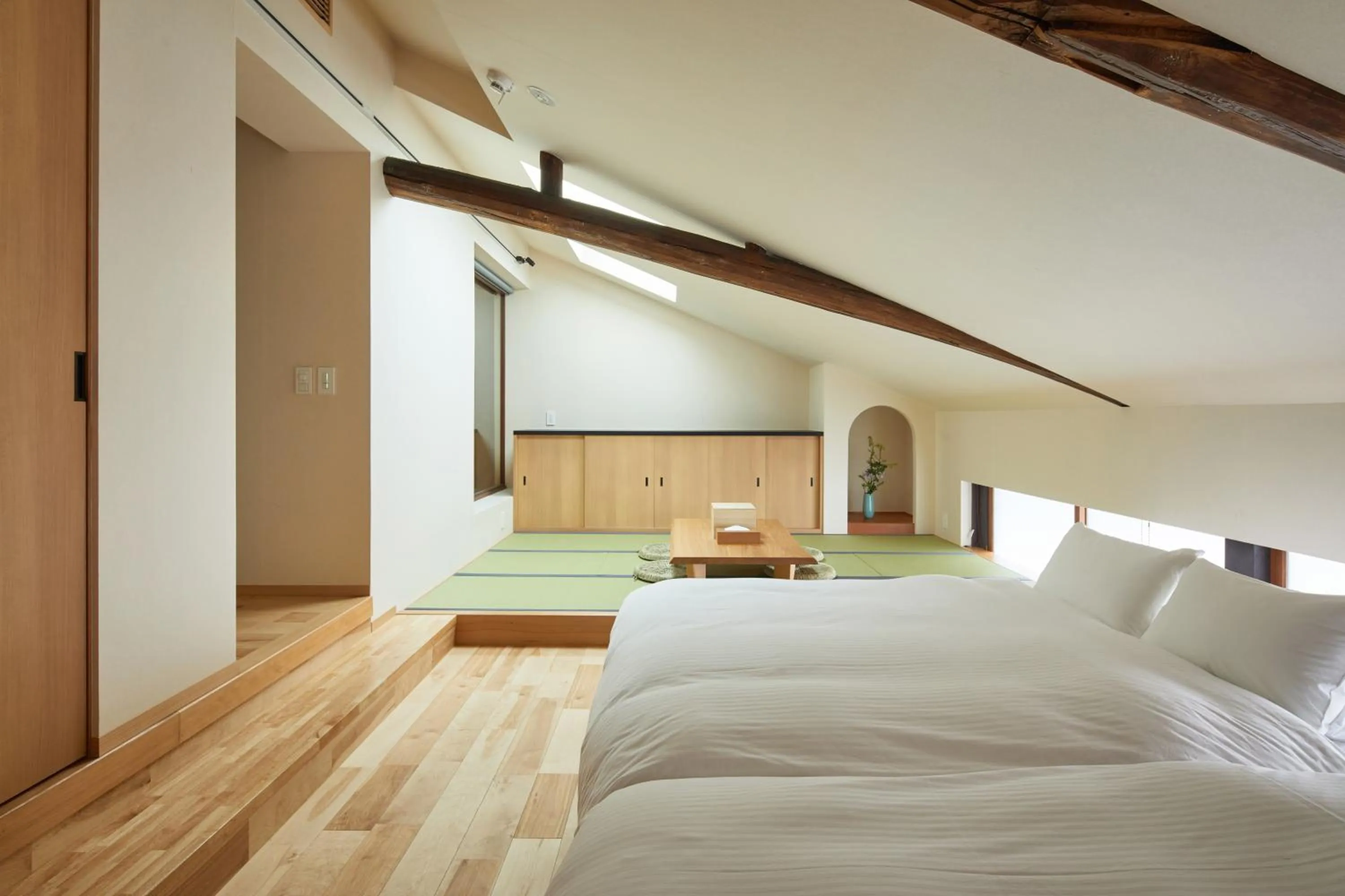Bed in Enso Machiya
