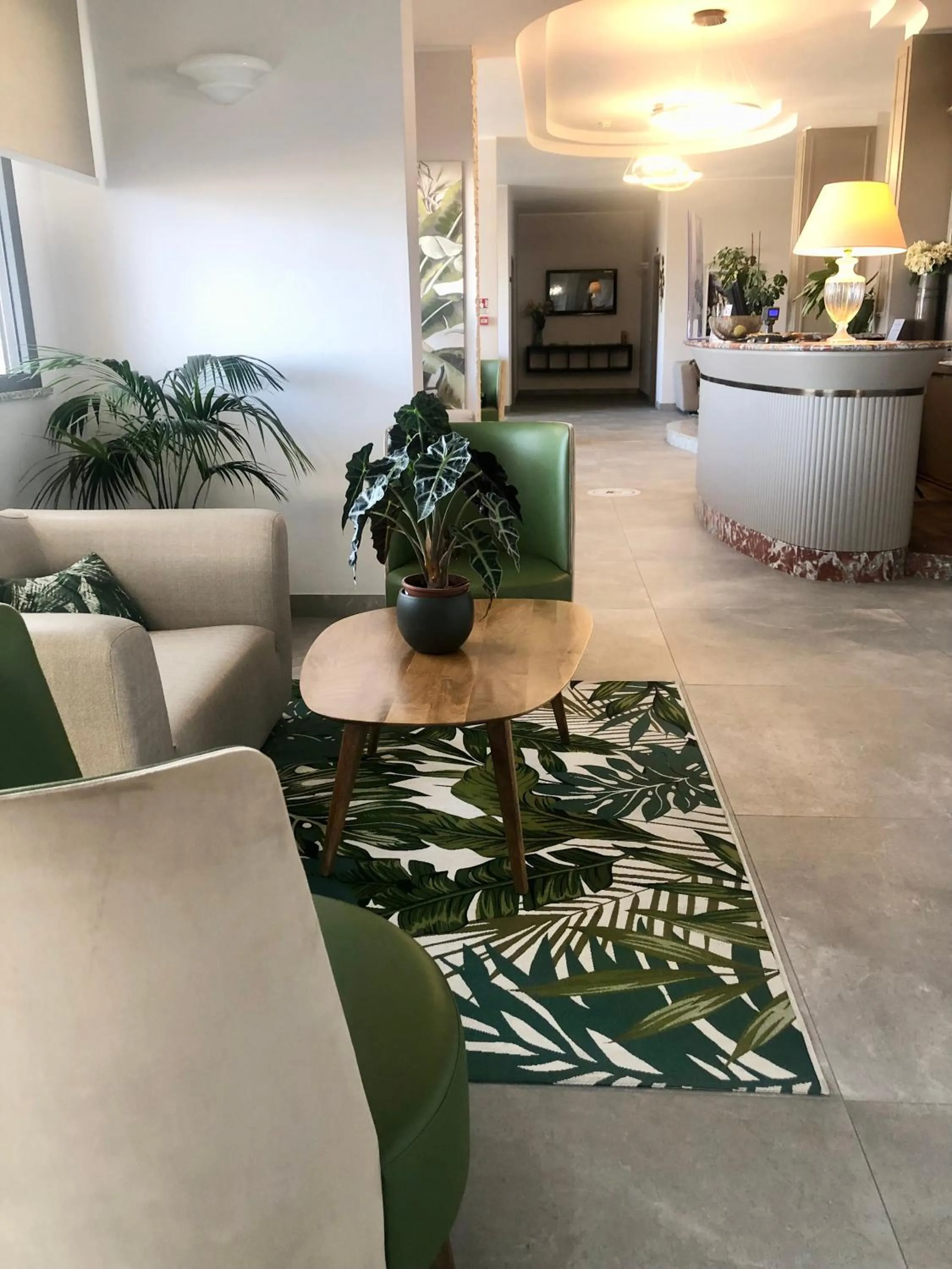 Seating area in Hotel Life