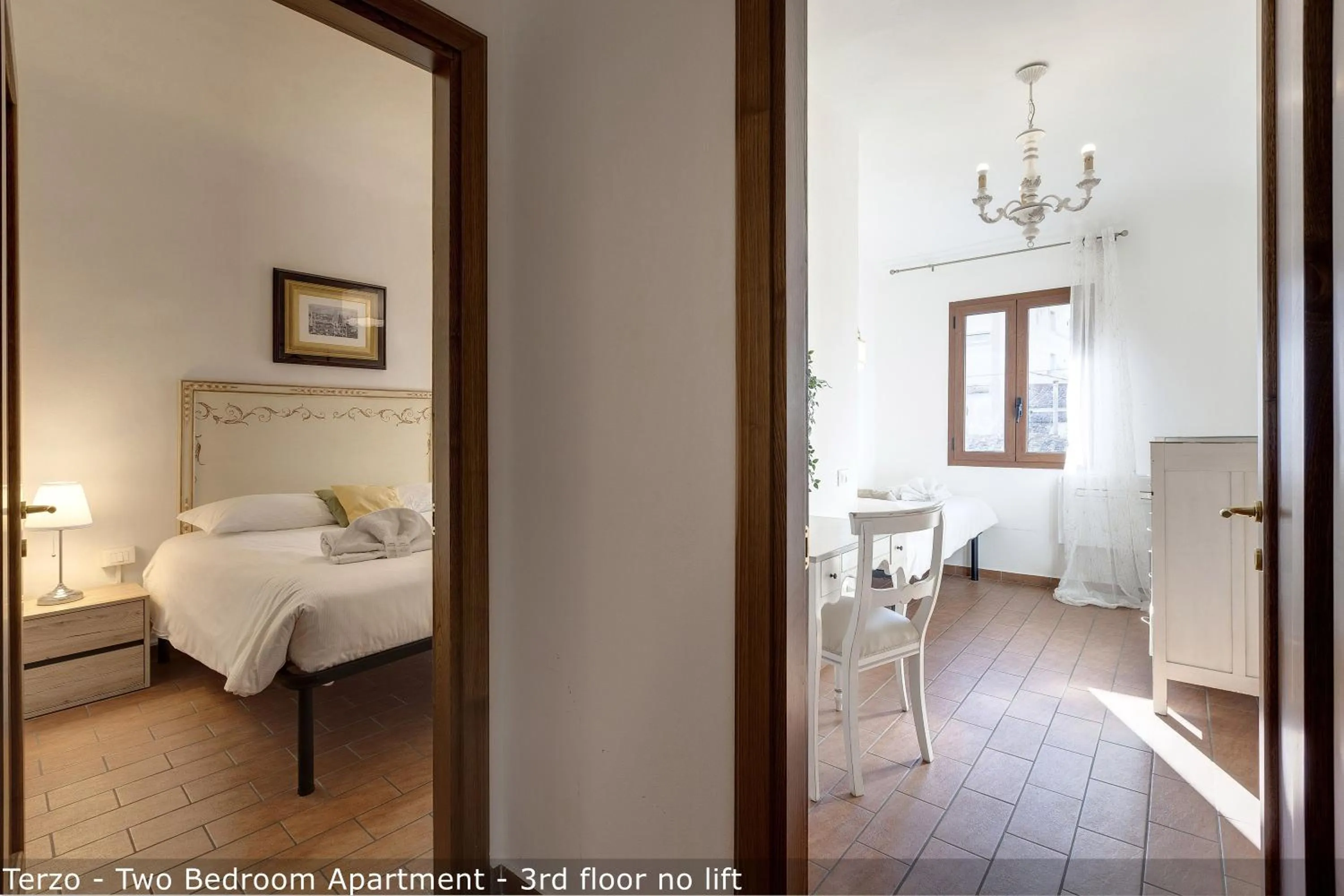 Photo of the whole room, Bed in Palazzuolo Tower Apartments by Mamo Florence