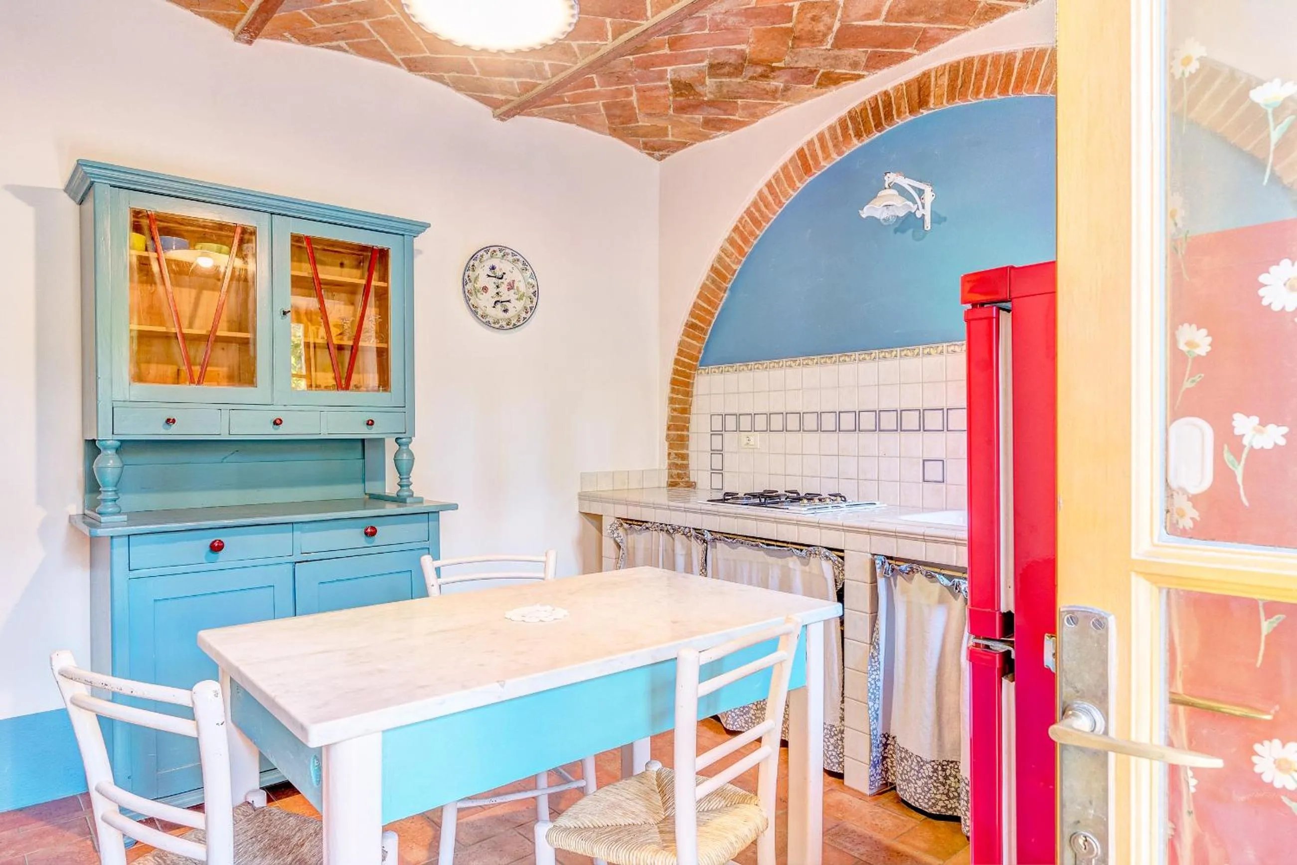 Kitchen or kitchenette in Agriturismo Il poggiarello