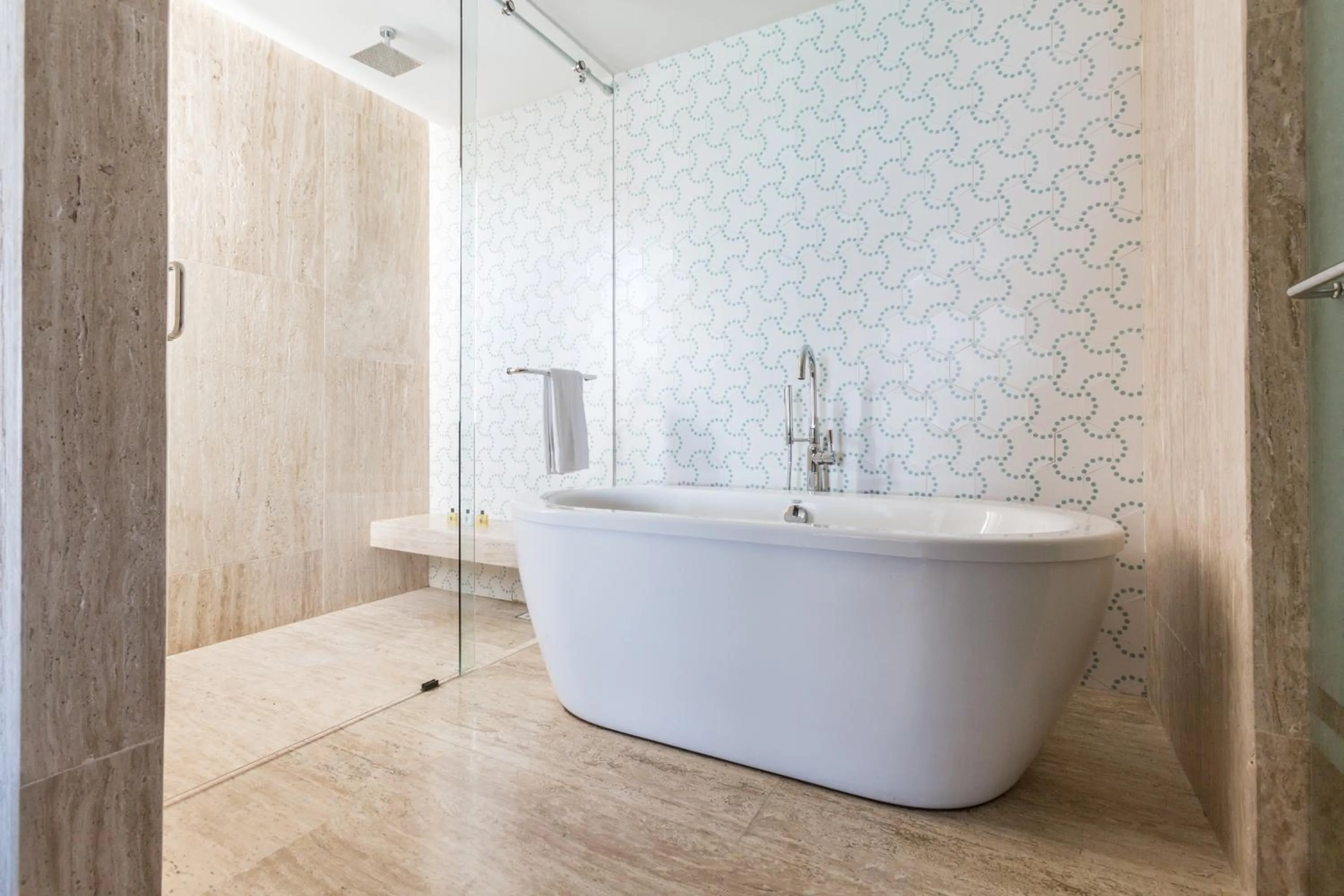 Shower in Thompson Playa Del Carmen Main House, by Hyatt