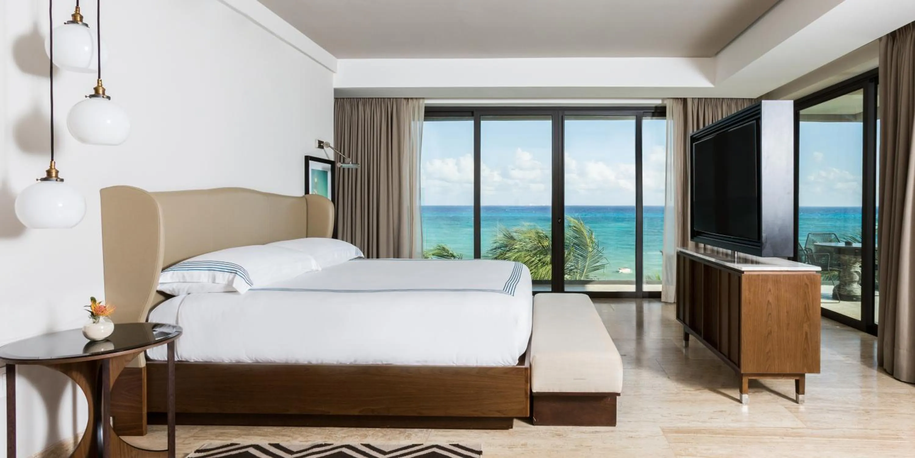 Sea view, Bed in Thompson Playa Del Carmen Main House, by Hyatt