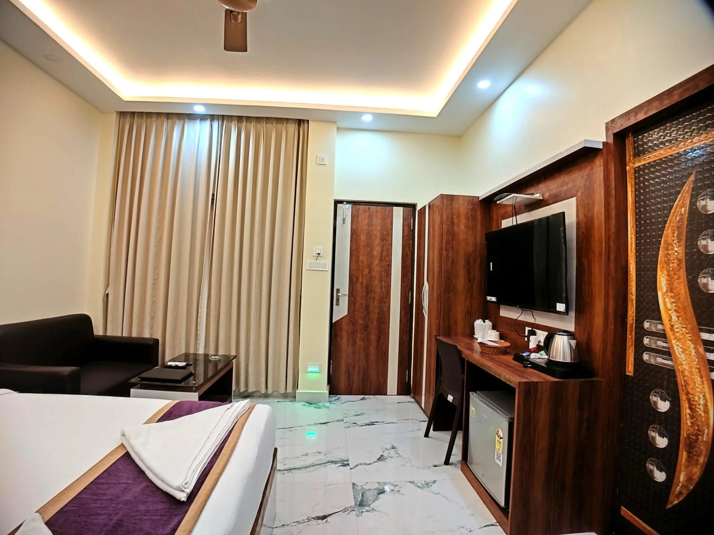 Bed in Elegant Beach Resort