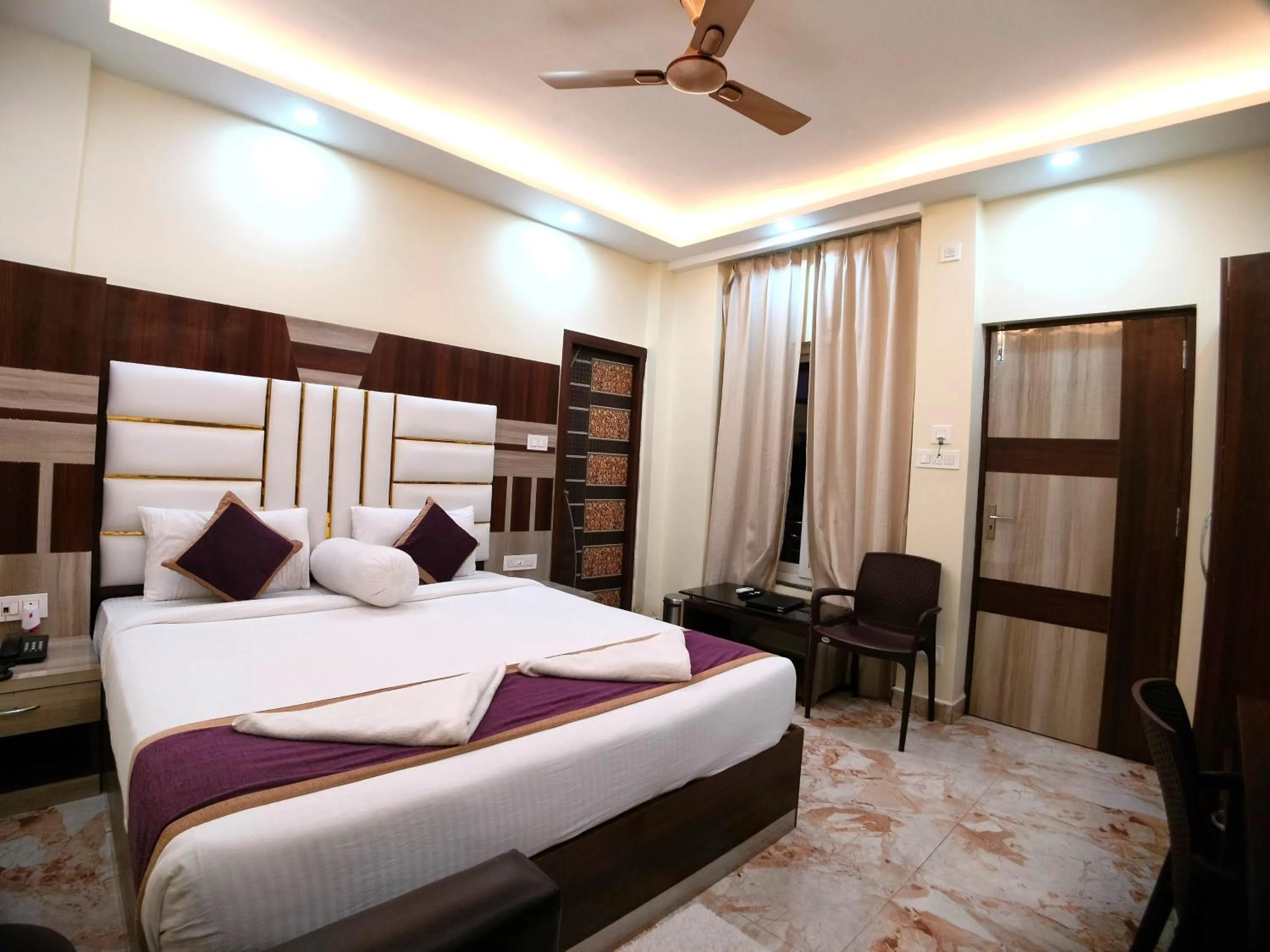 Bed in Elegant Beach Resort