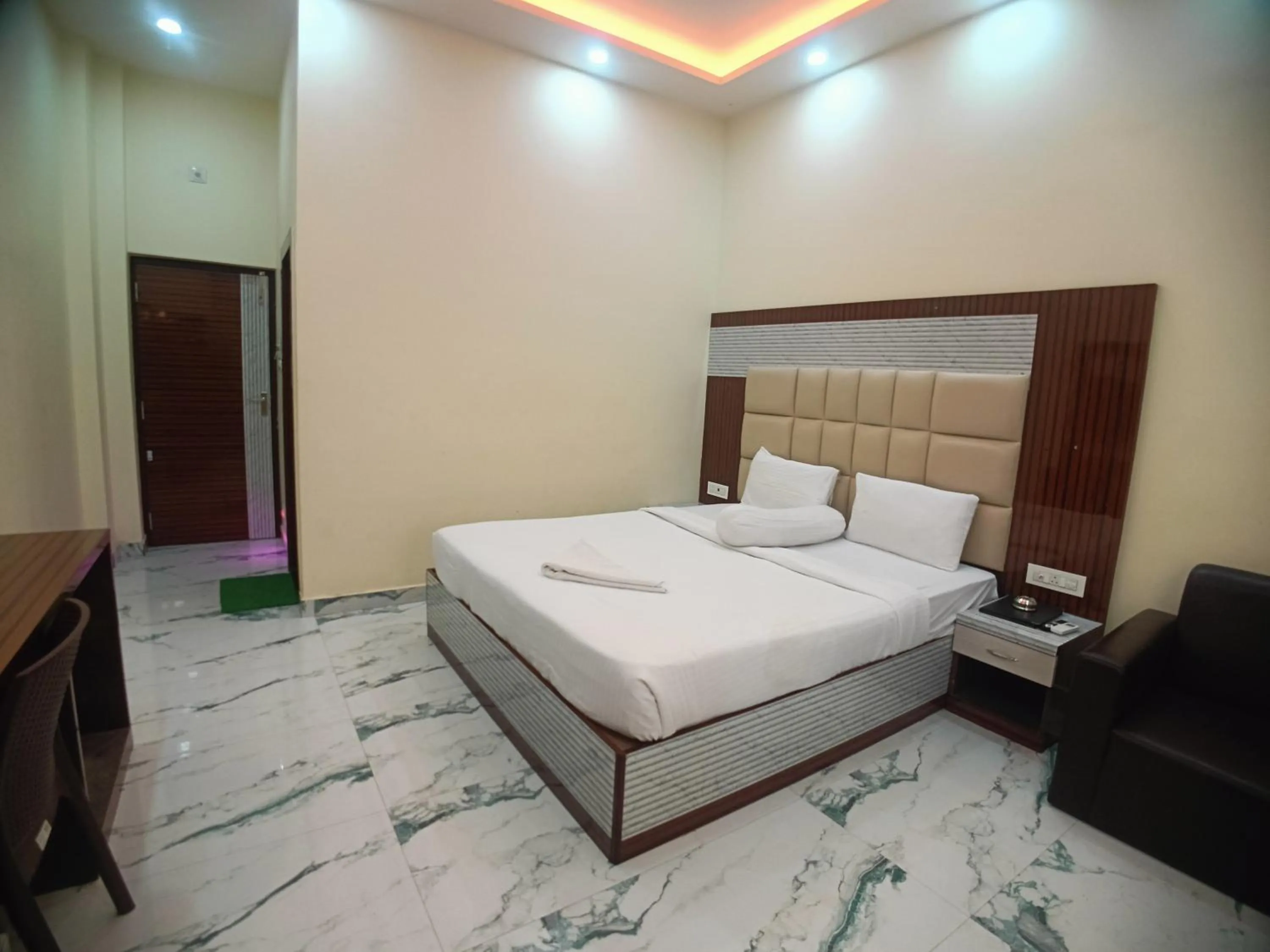 Bed in Elegant Beach Resort