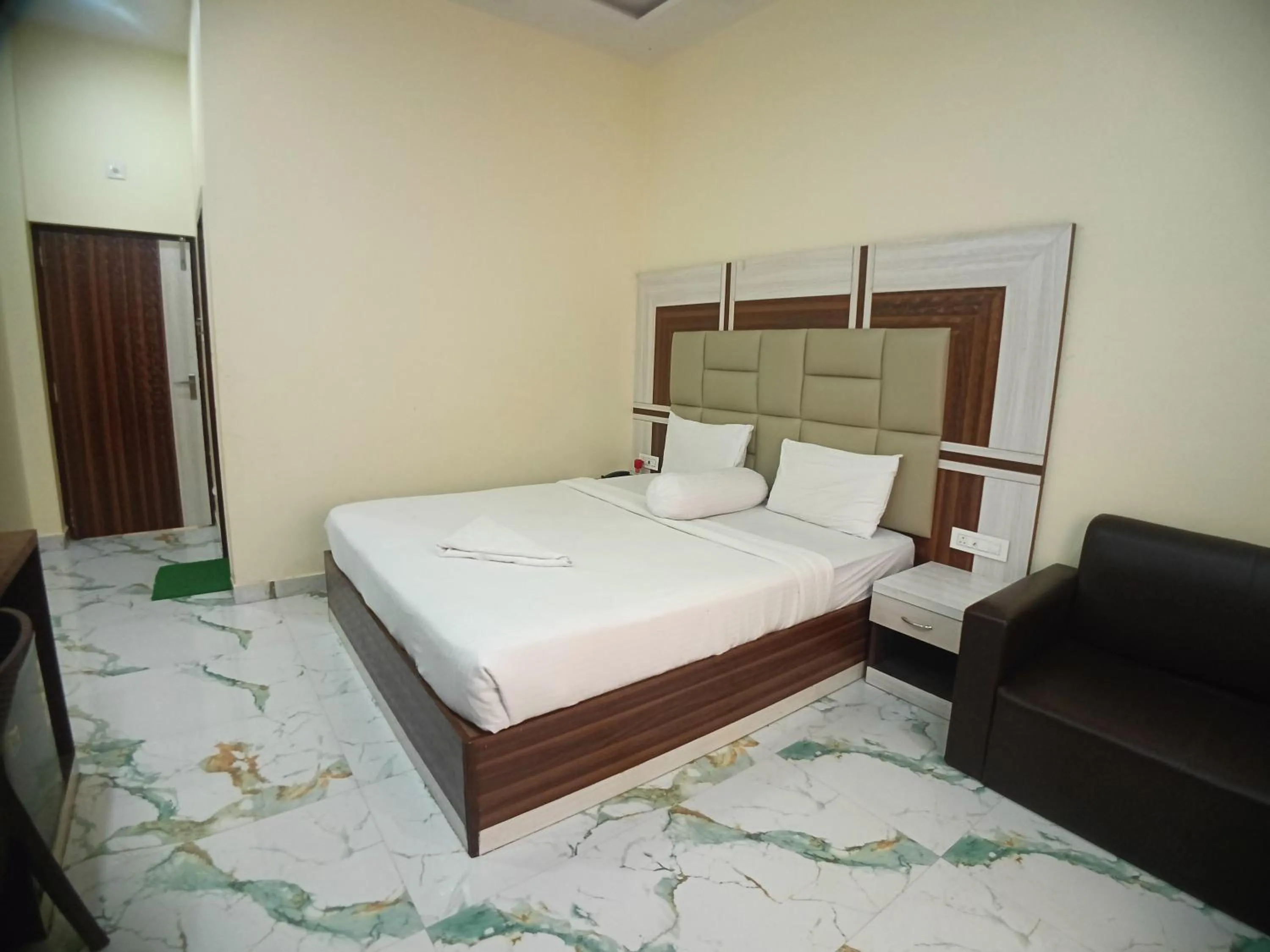 Bed in Elegant Beach Resort