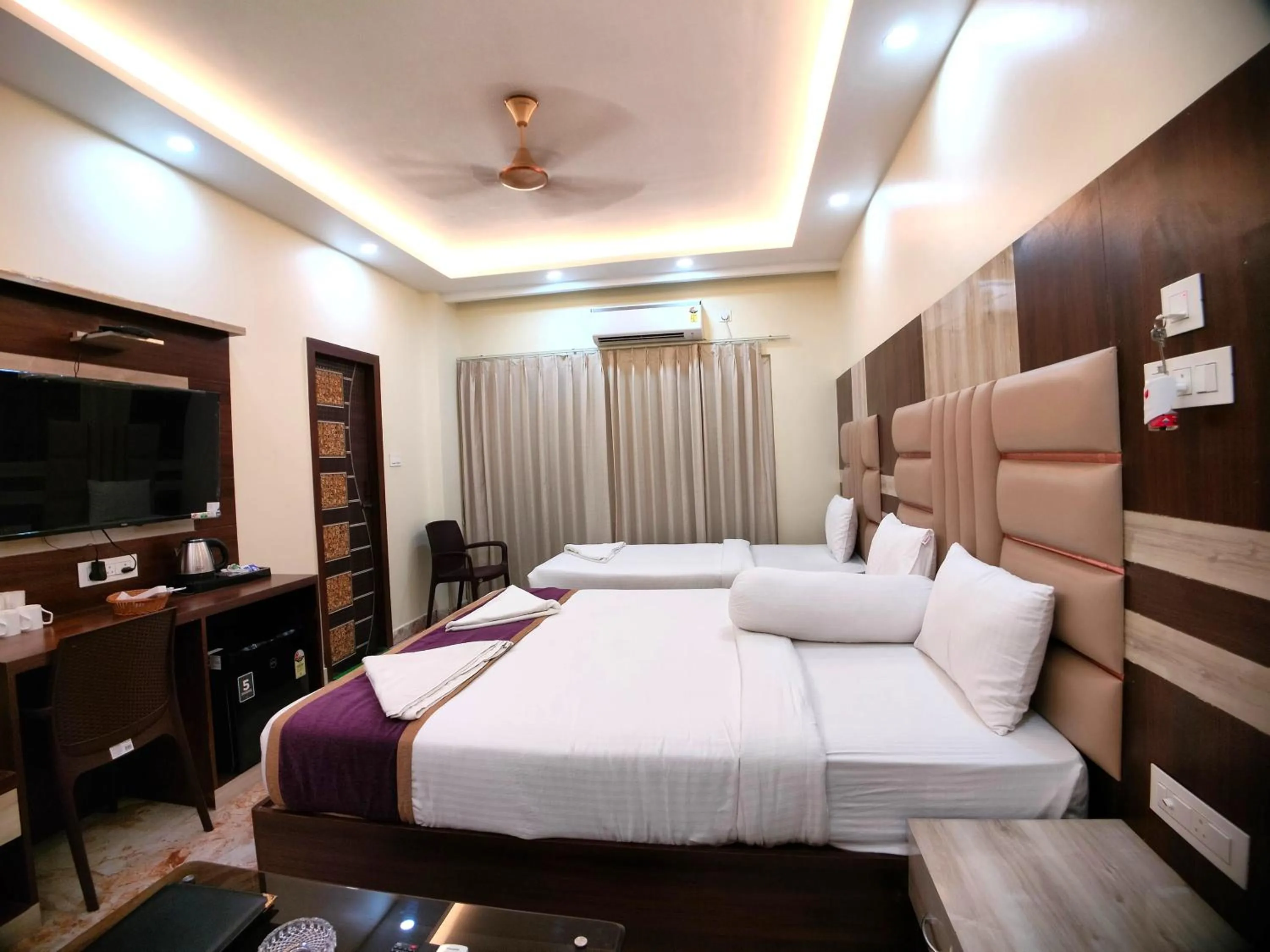 Bed in Elegant Beach Resort