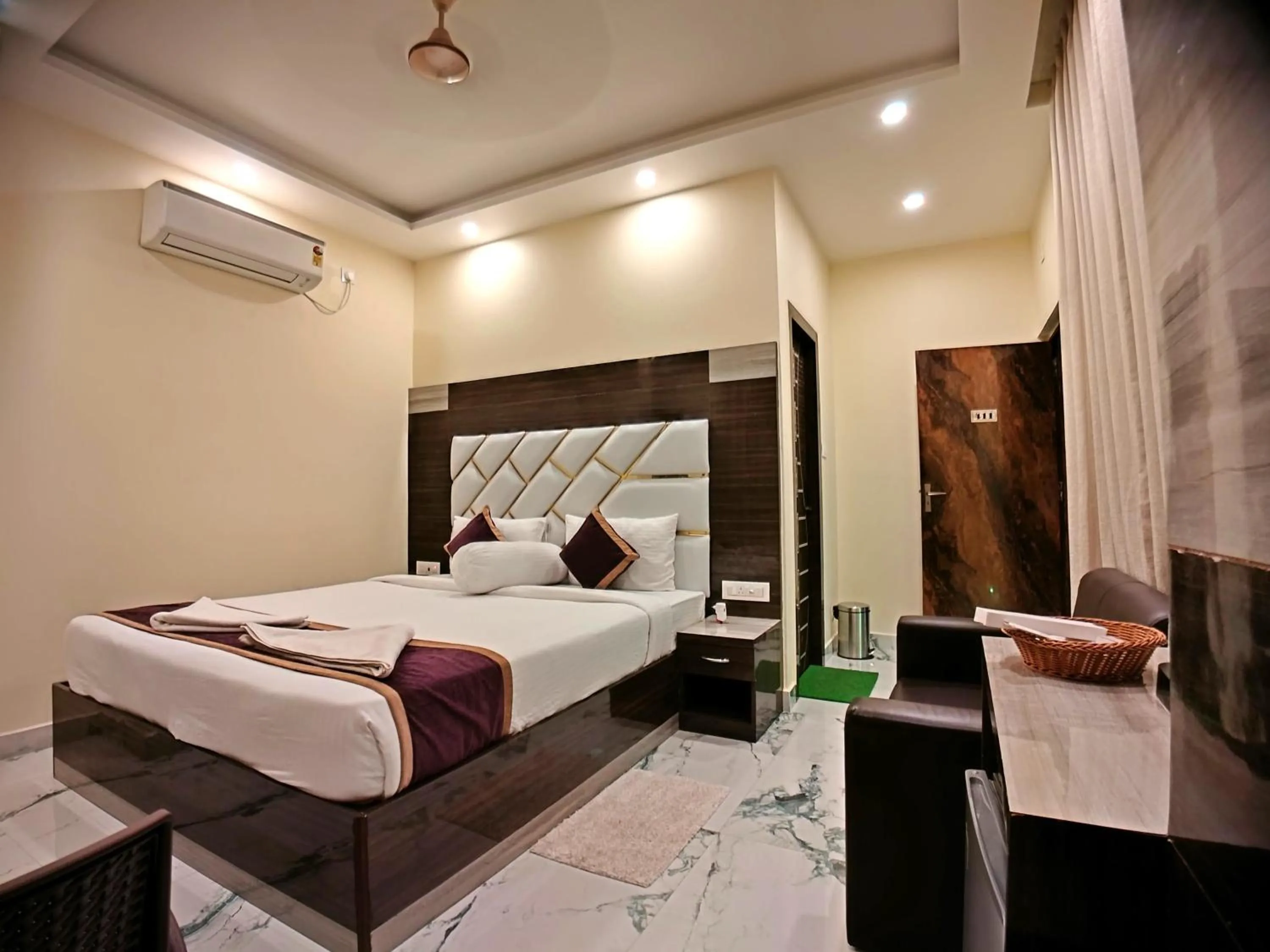 Bed in Elegant Beach Resort