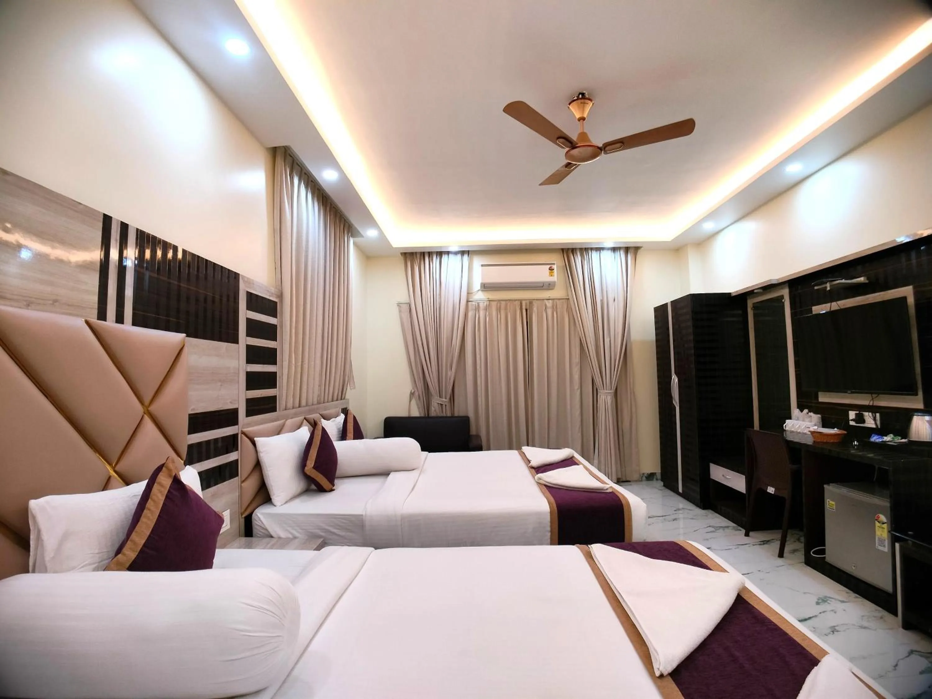 Bed in Elegant Beach Resort