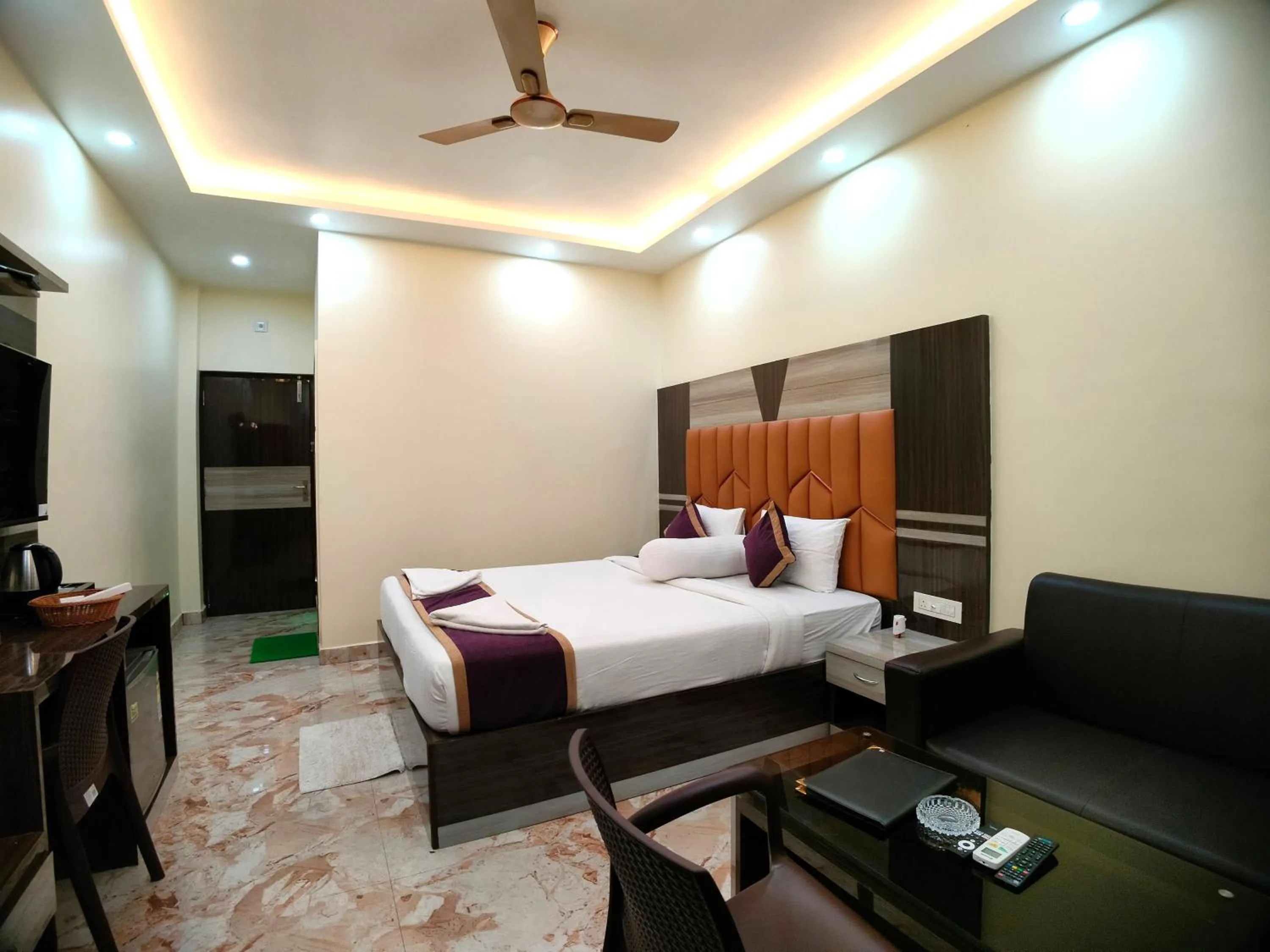 Bed in Elegant Beach Resort