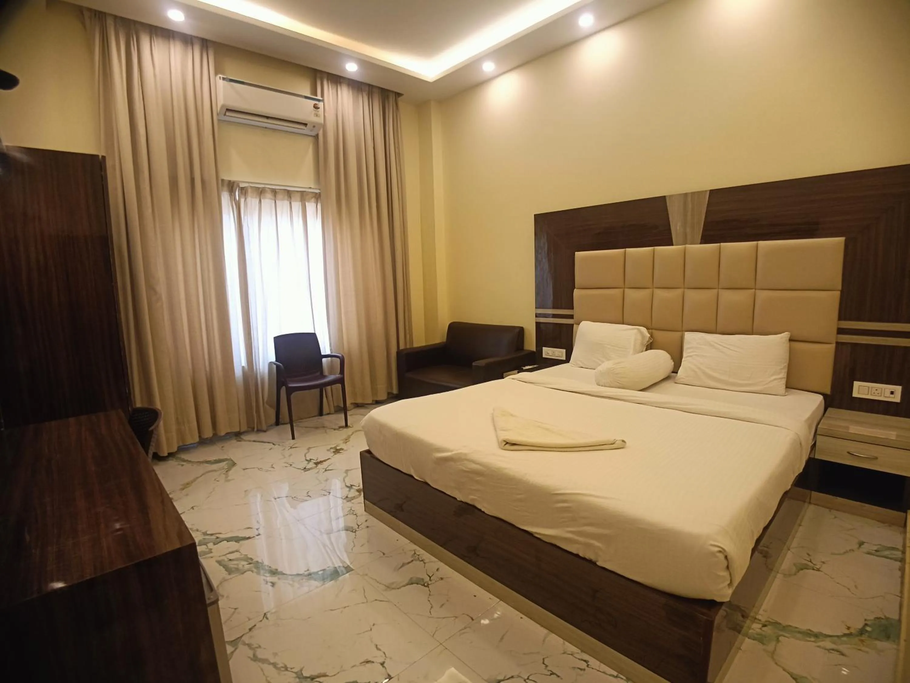 Bed in Elegant Beach Resort