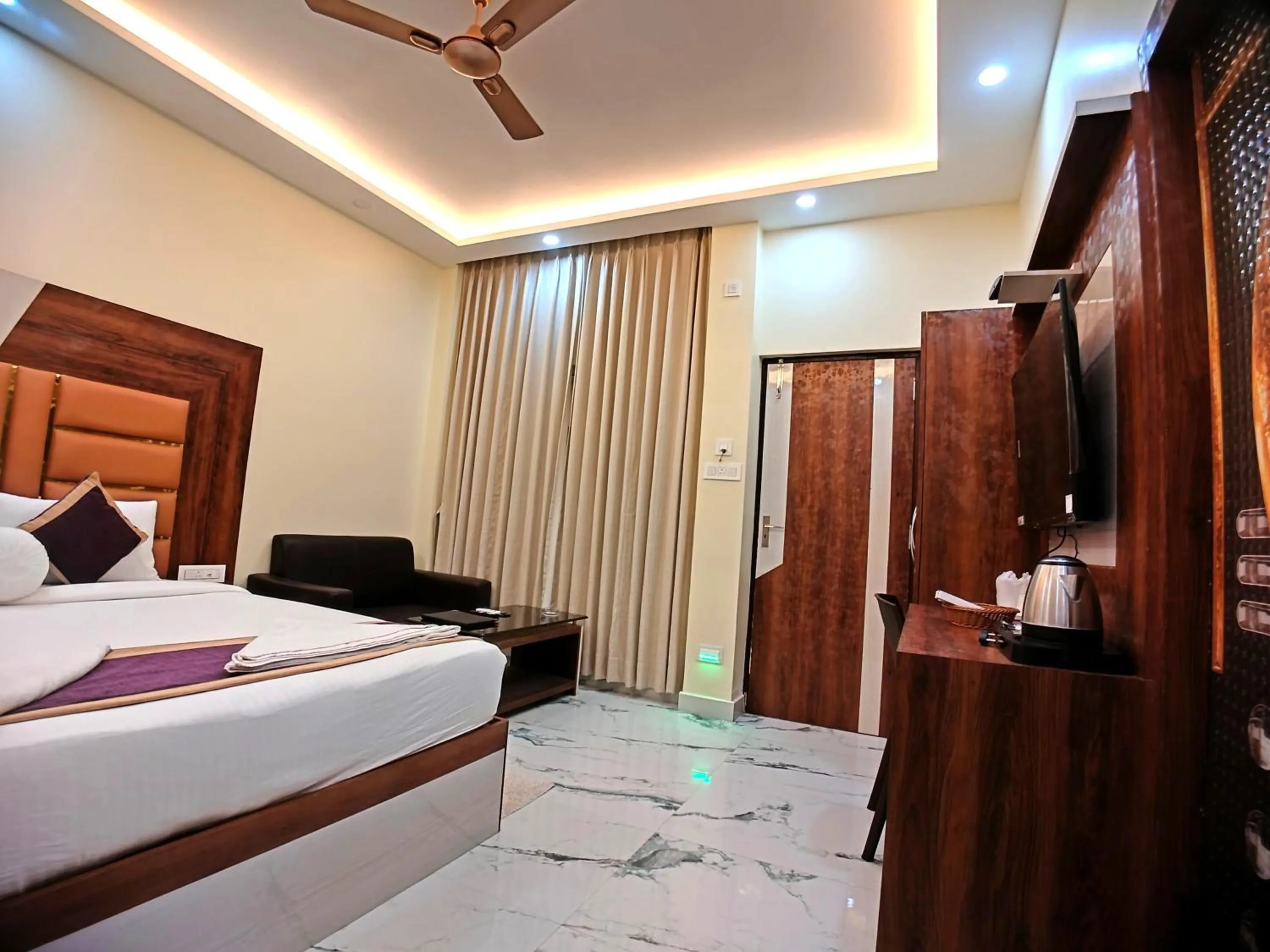 Bed in Elegant Beach Resort