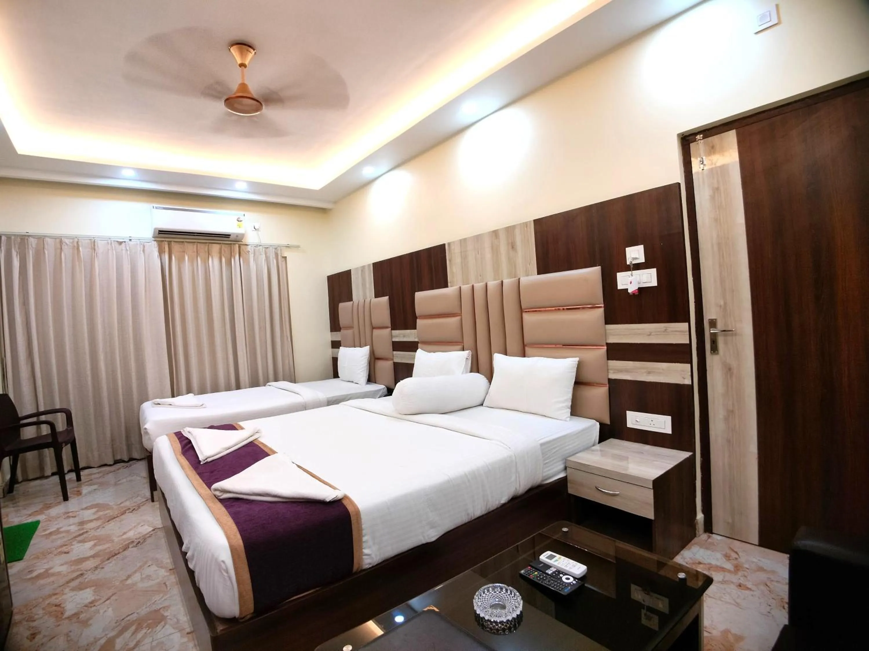 Bed in Elegant Beach Resort