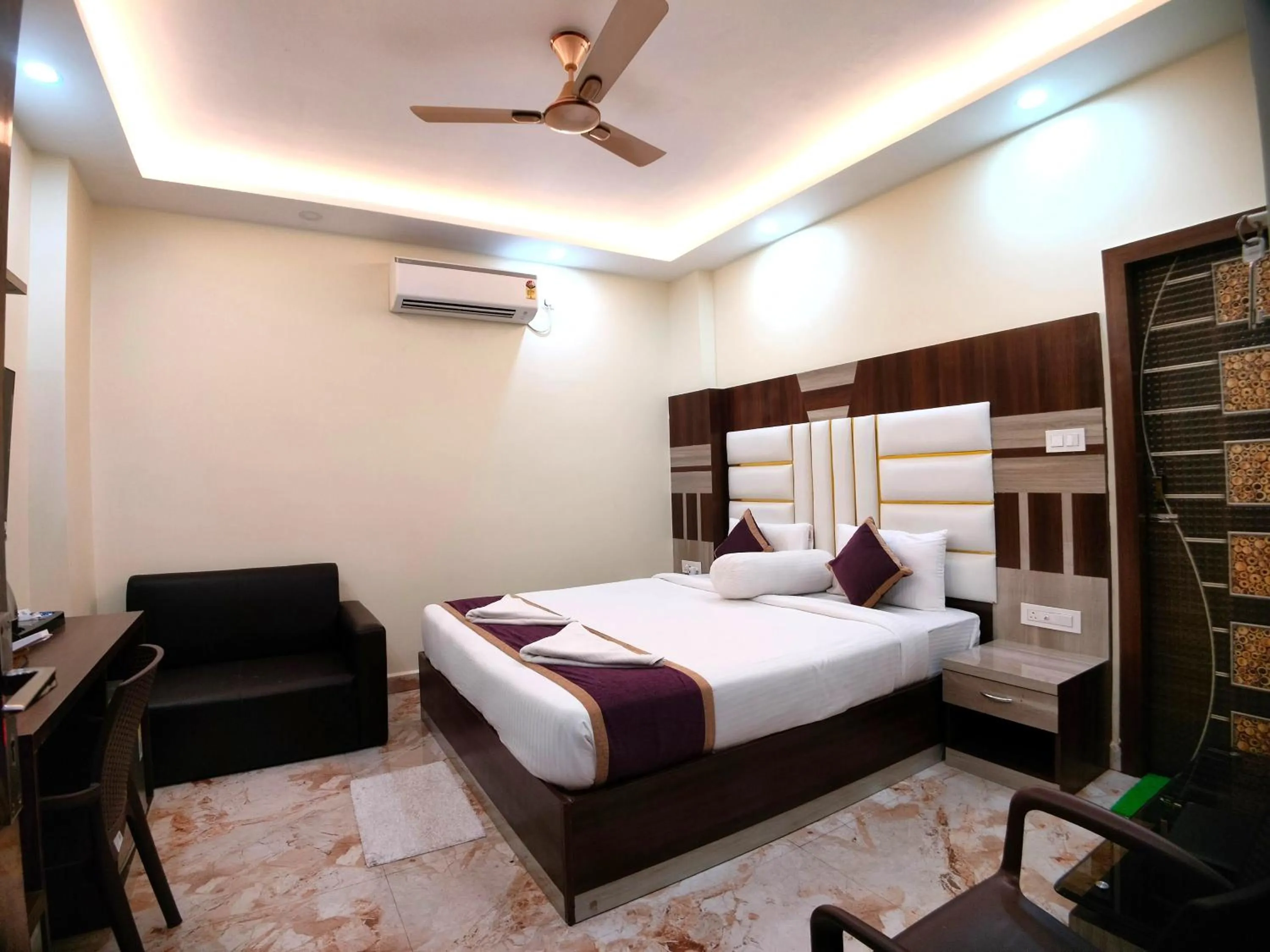 Bed in Elegant Beach Resort