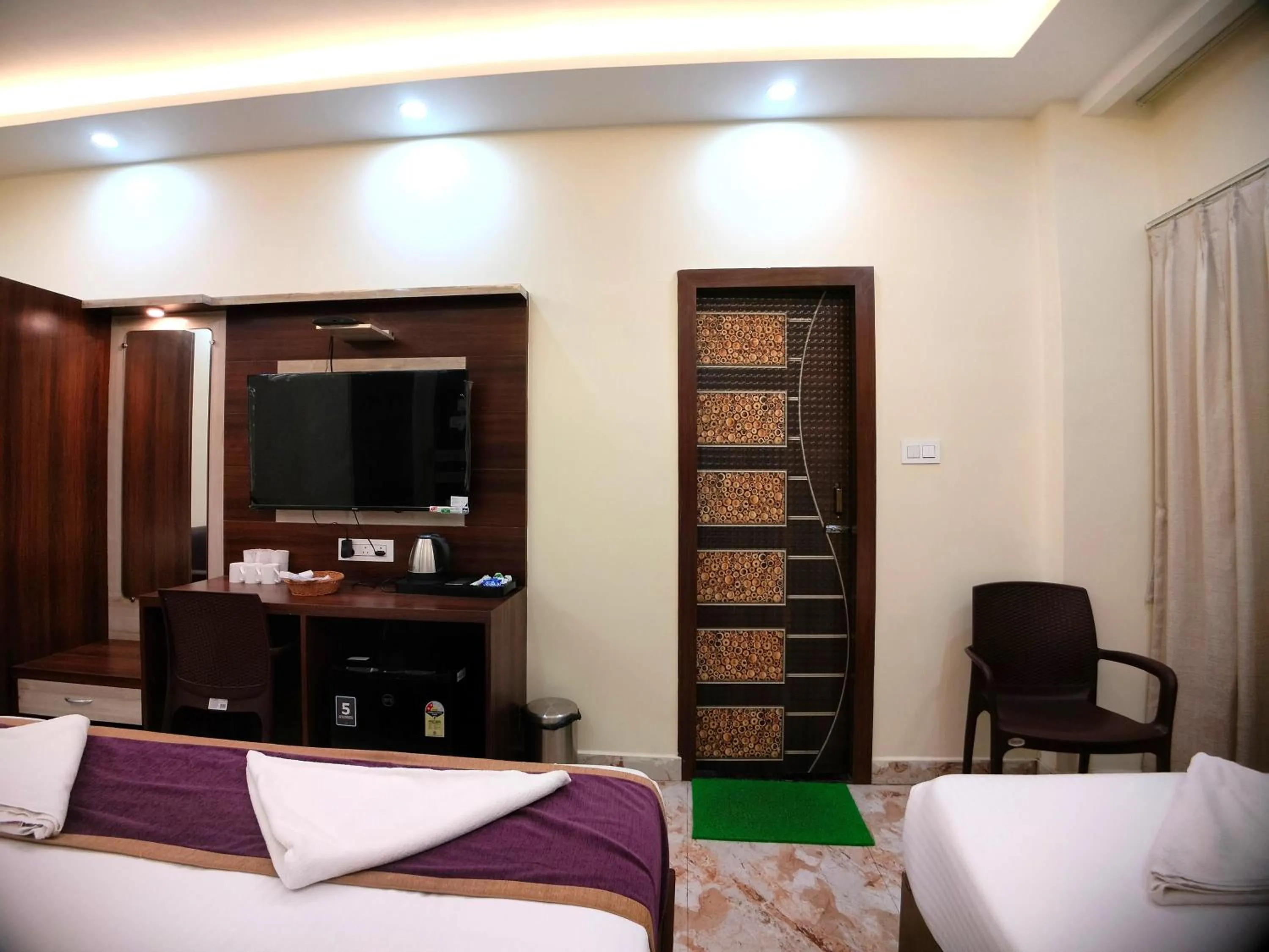 Bed in Elegant Beach Resort