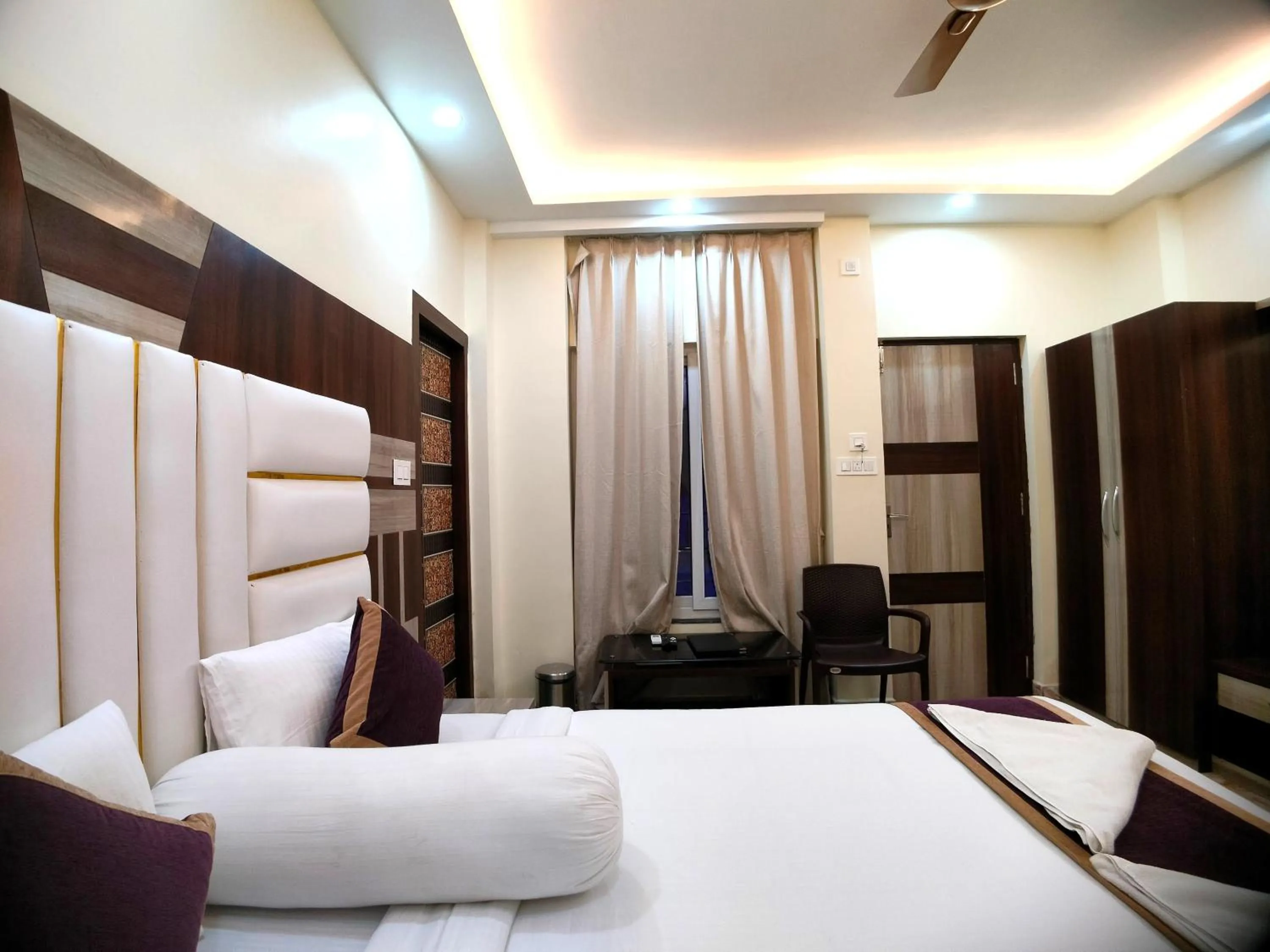 Bed in Elegant Beach Resort