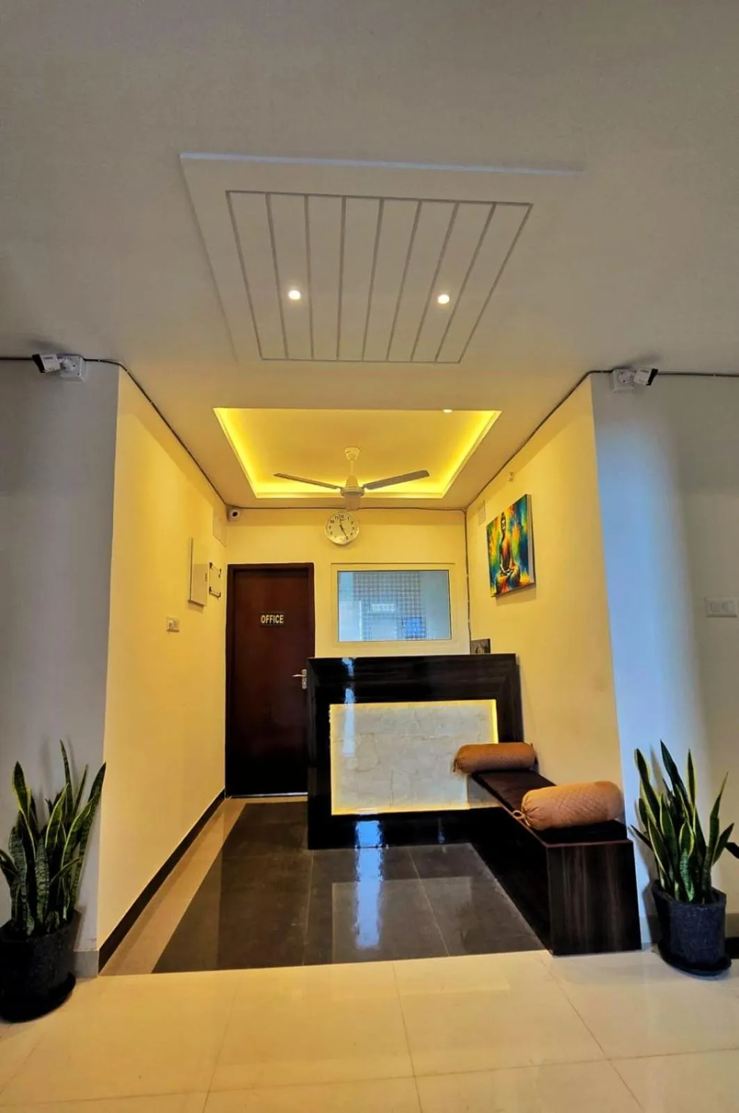 Seating area in Alpine Inn