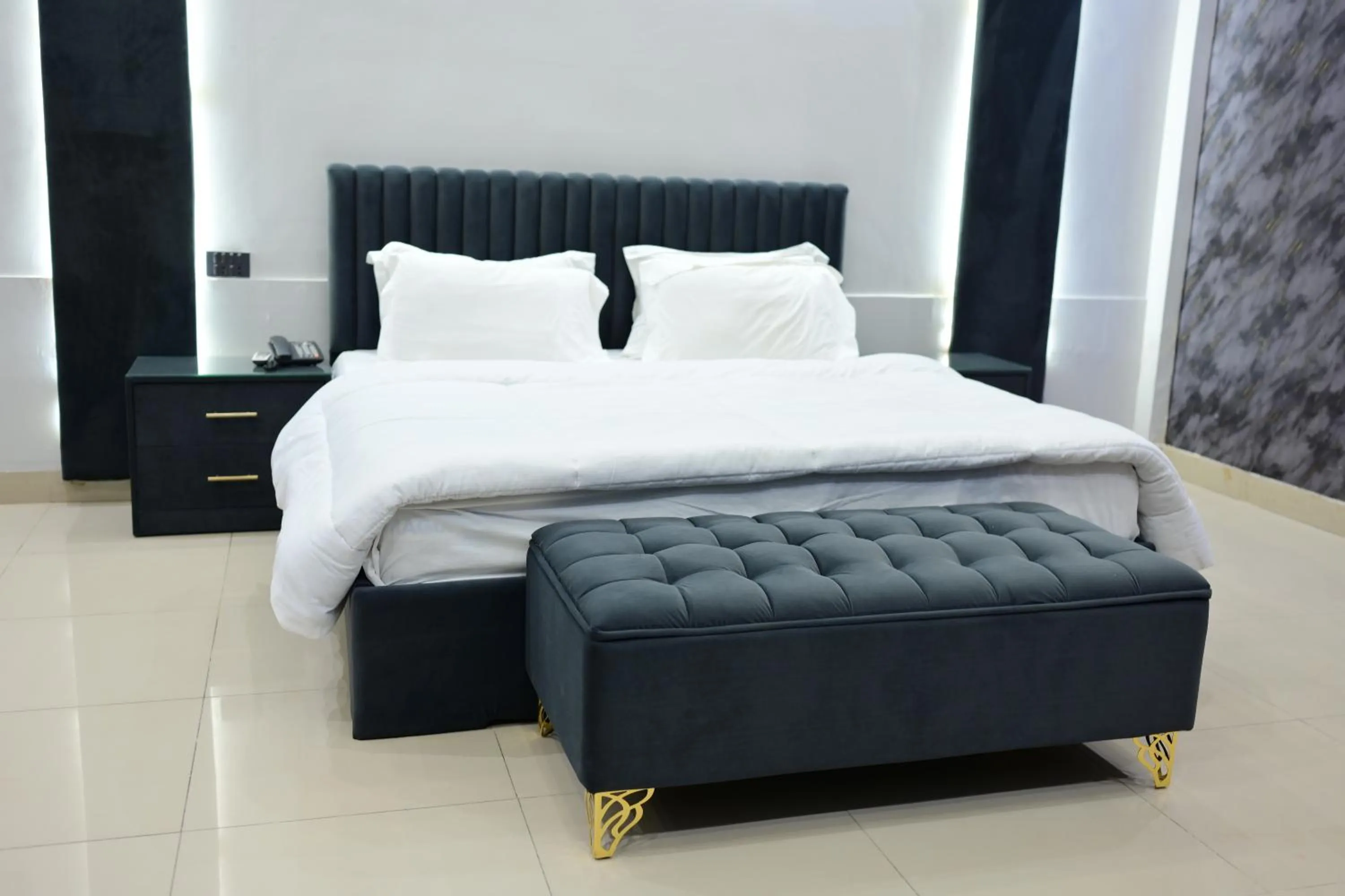 Bed in Hotel Taj Palace