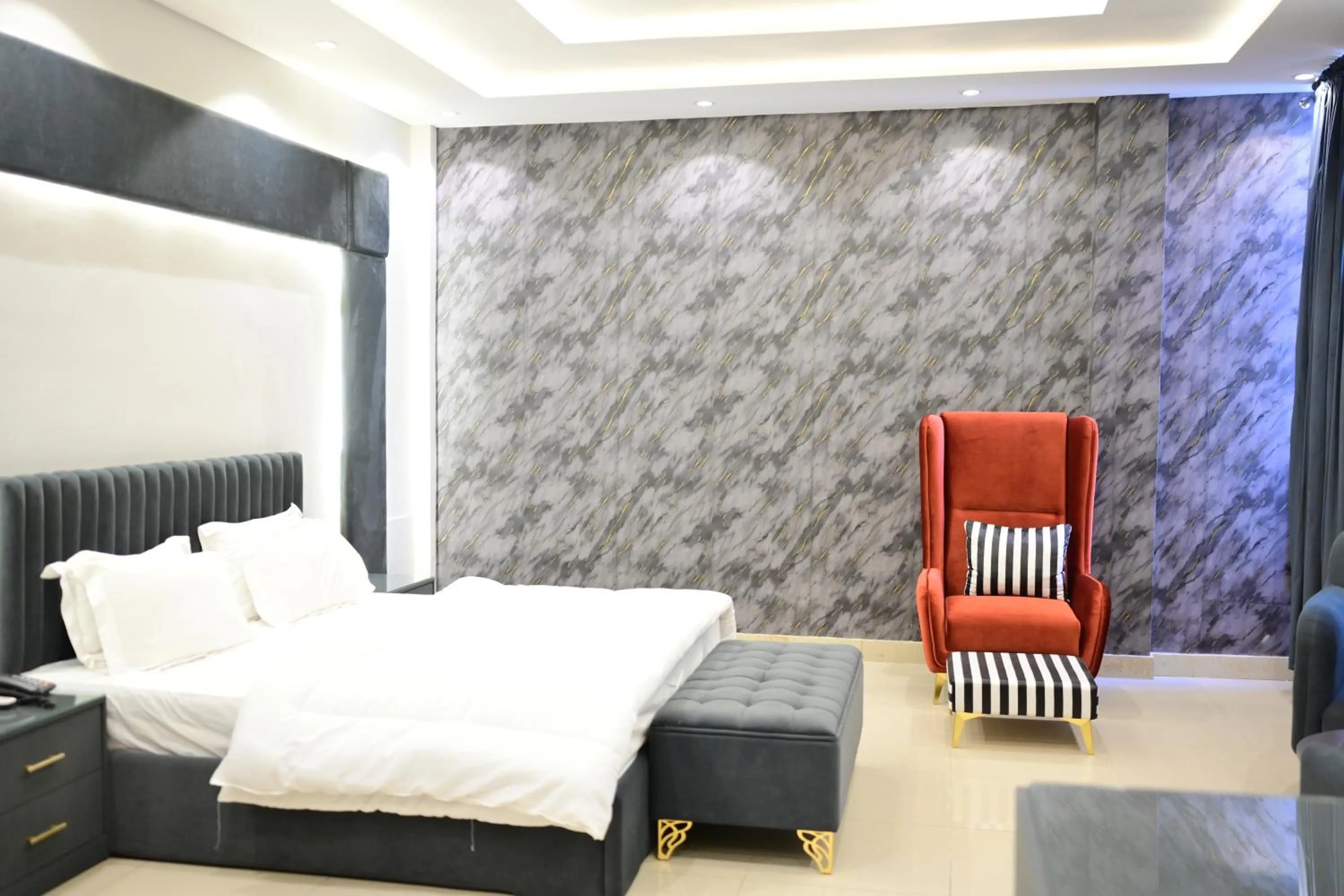 Bed in Hotel Taj Palace