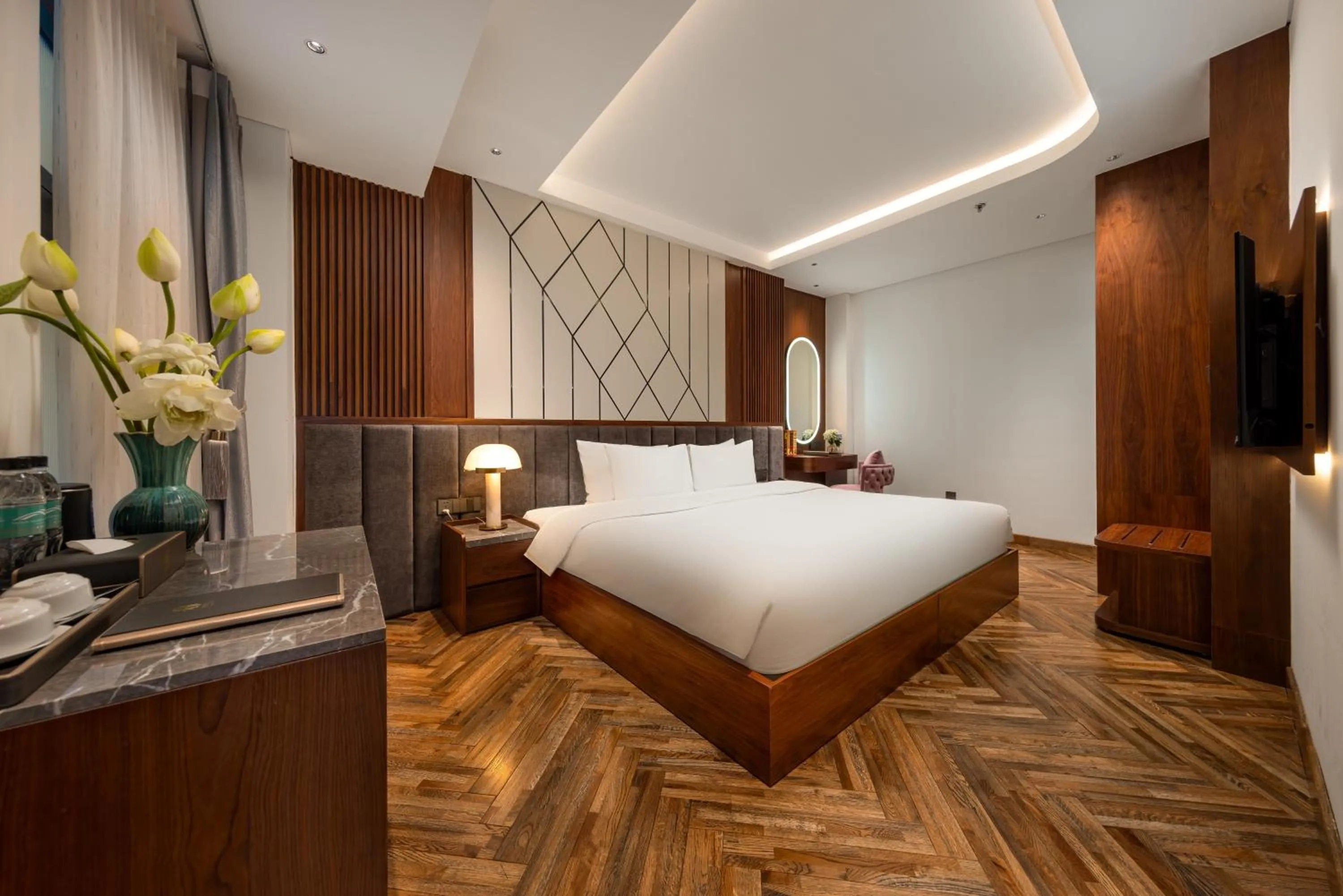 Bed in H Hôtel L'Art Hanoi