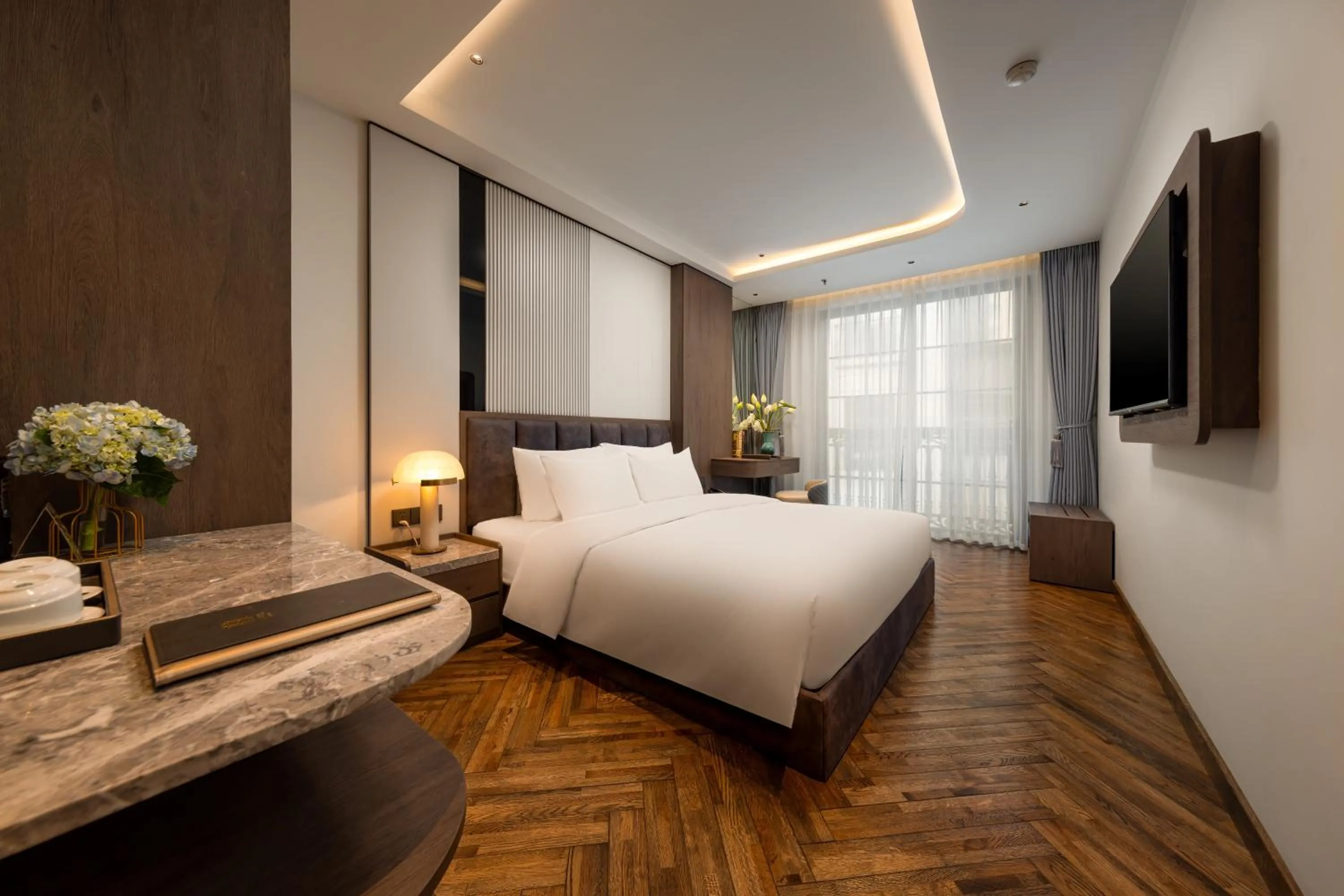 Bed in H Hôtel L'Art Hanoi