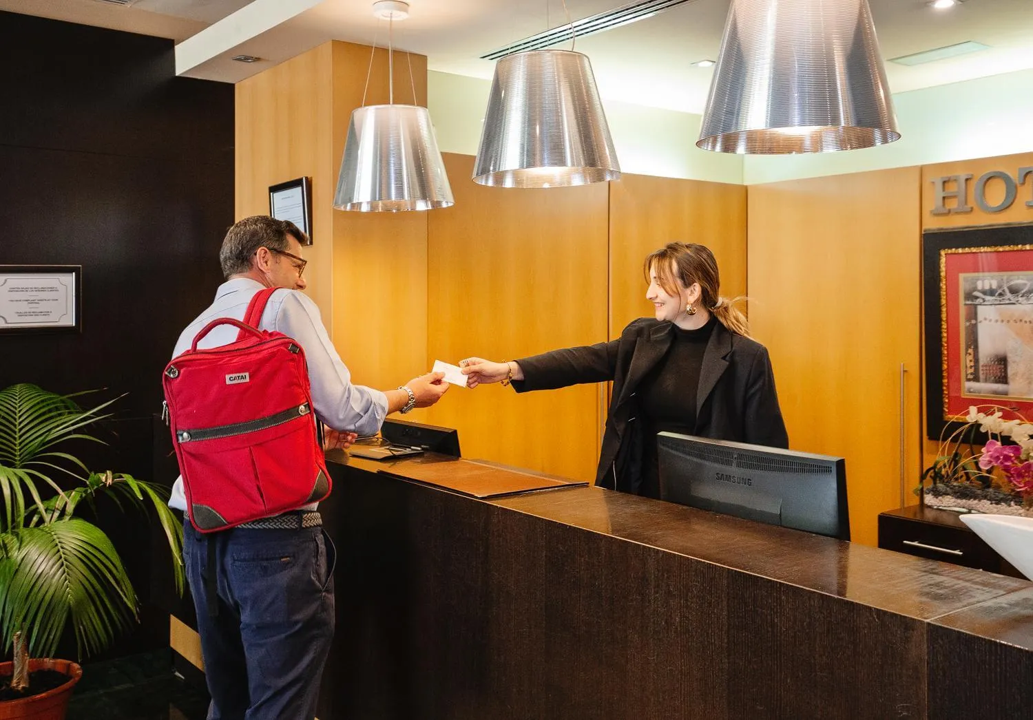 Lobby or reception in Hospedium Hotel Mirador de Gredos
