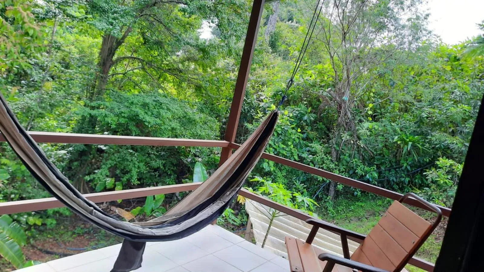 Balcony/Terrace in Cabañas Bajo Bosque Drake