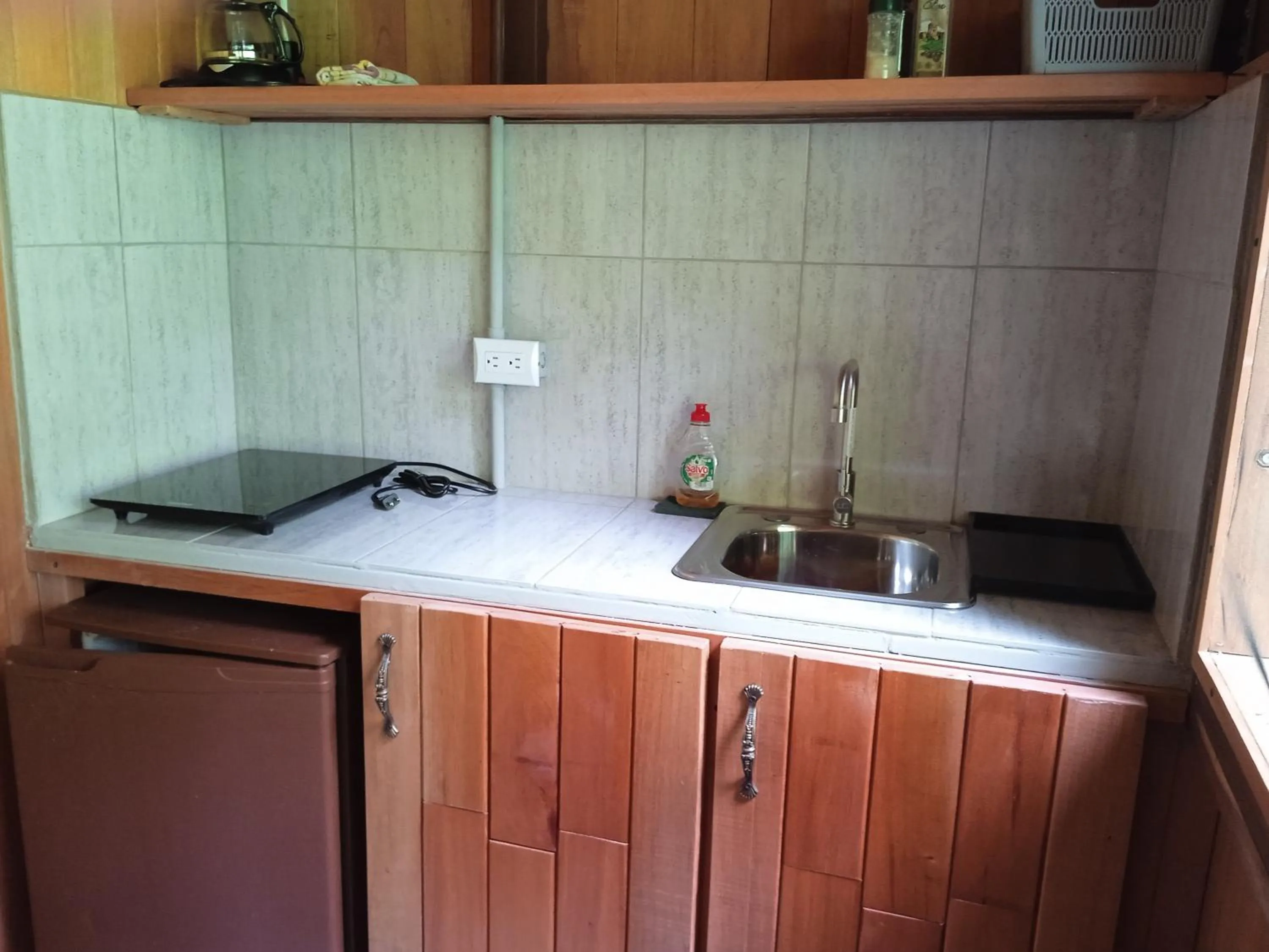 stove in Cabañas Bajo Bosque Drake