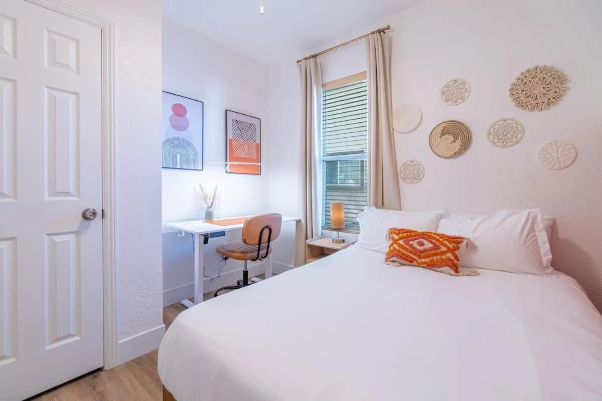 Bed in Charming Family 2BR Midtown Reno - Pets Welcome