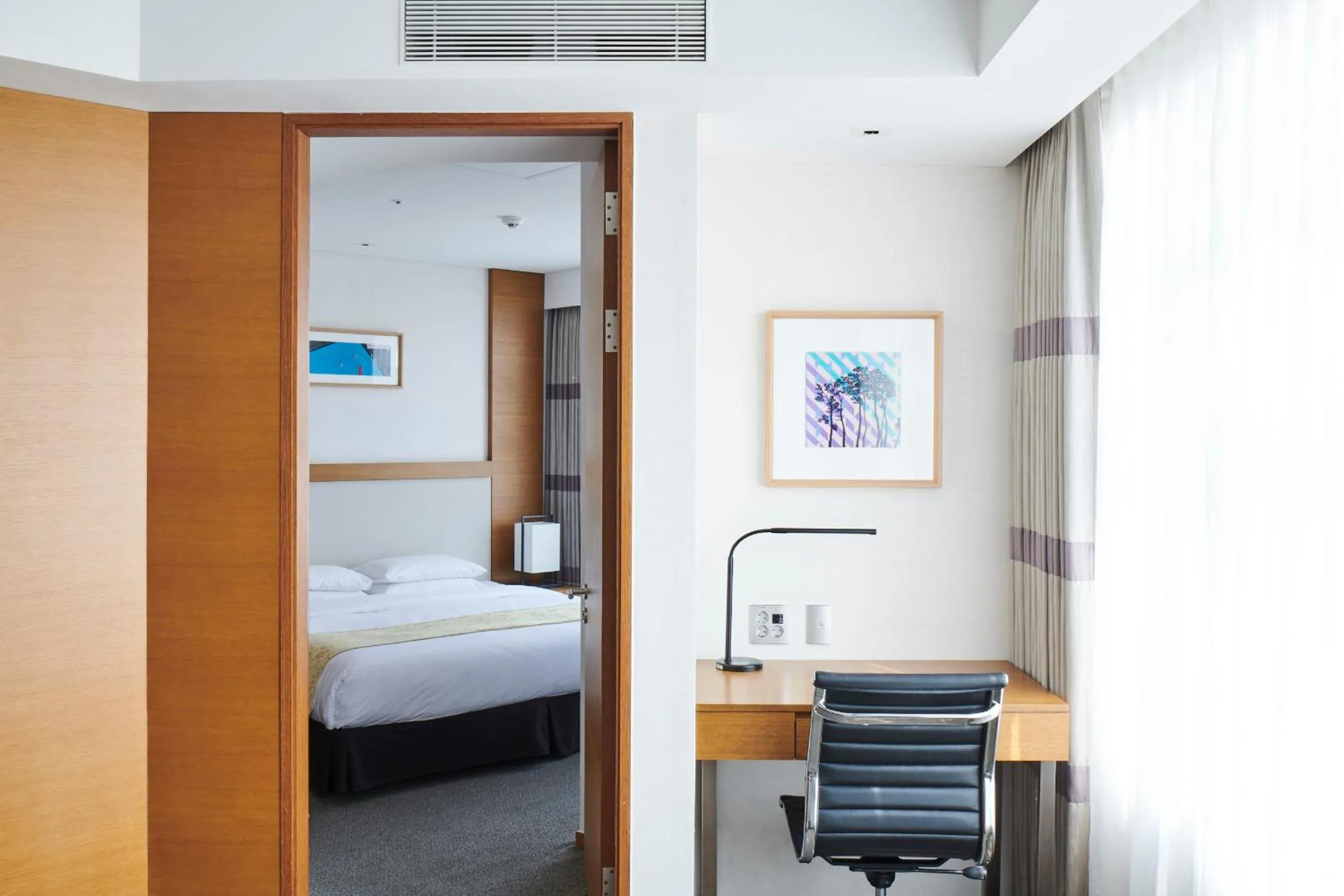 Bed in Lahan Hotel Pohang