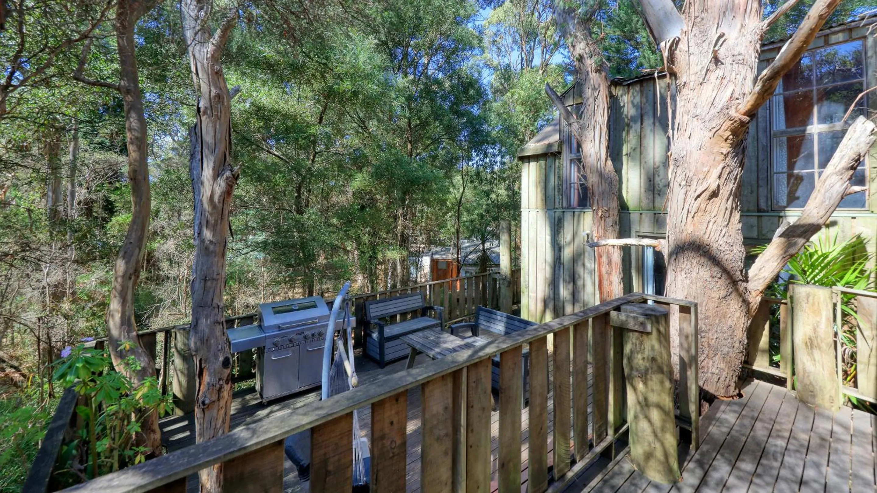 Natural landscape in Crayfish Creek Van & Cabin Park