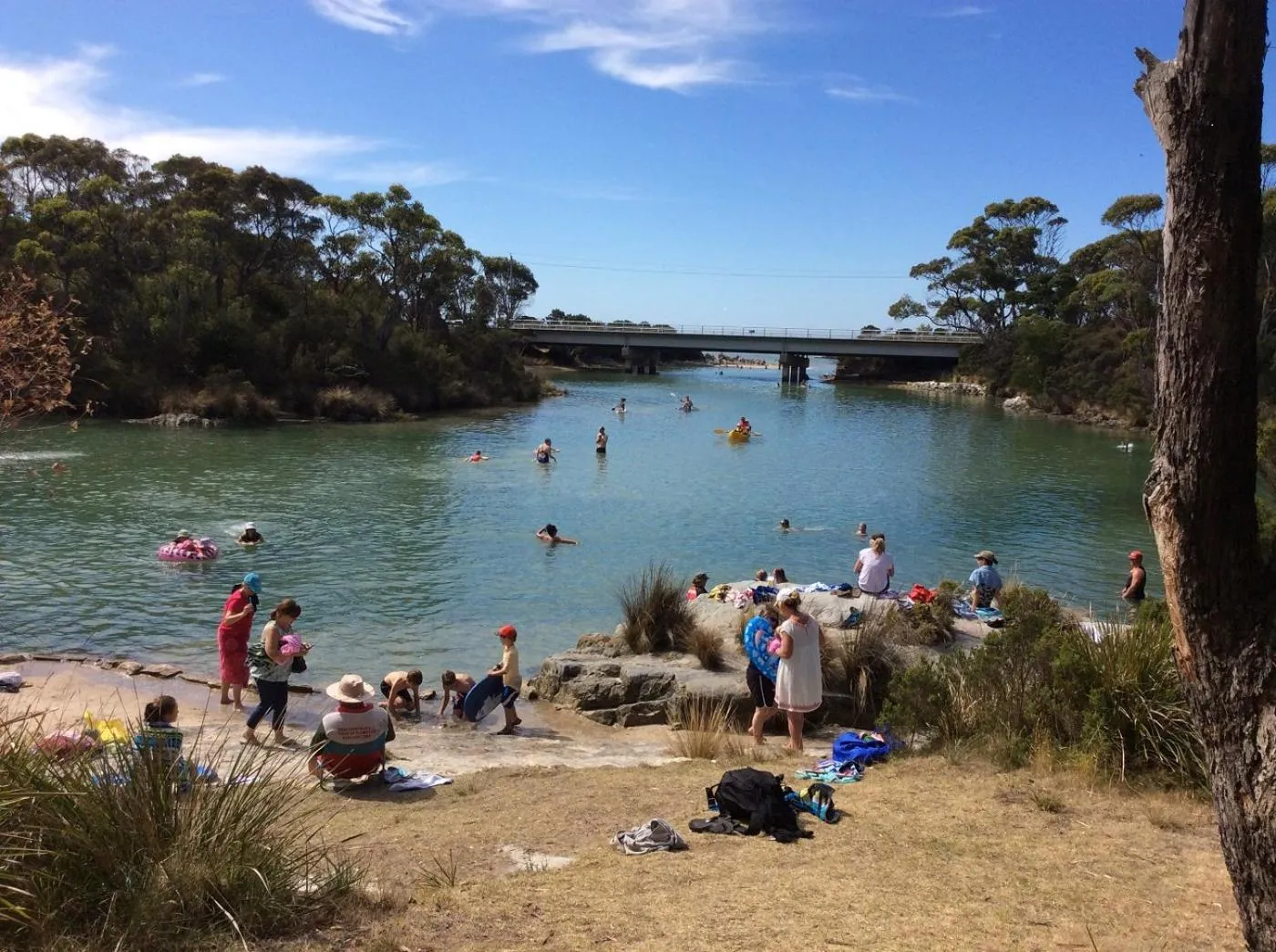 Skiing in Crayfish Creek Van & Cabin Park