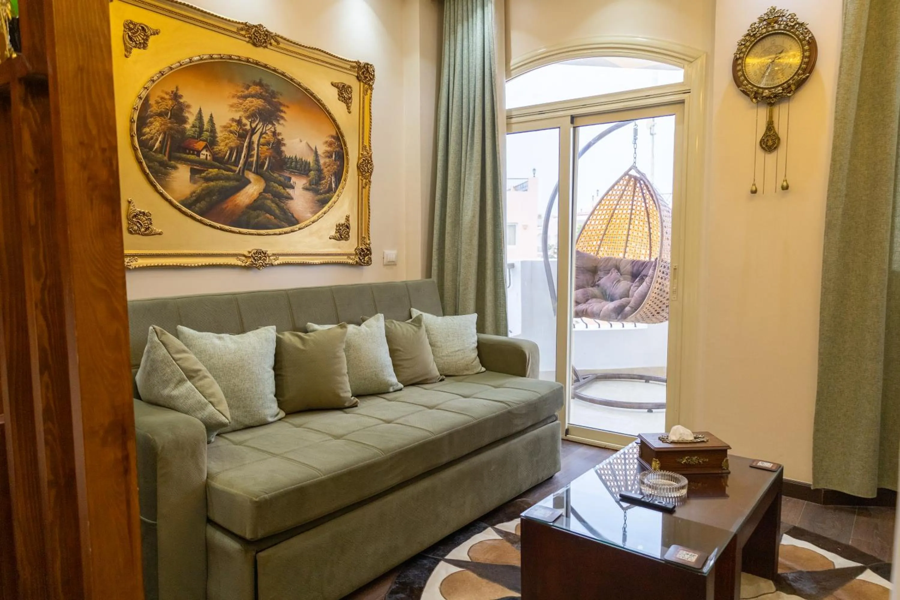 Living room in Aton Suites Luxor Resort East Bank Nile View